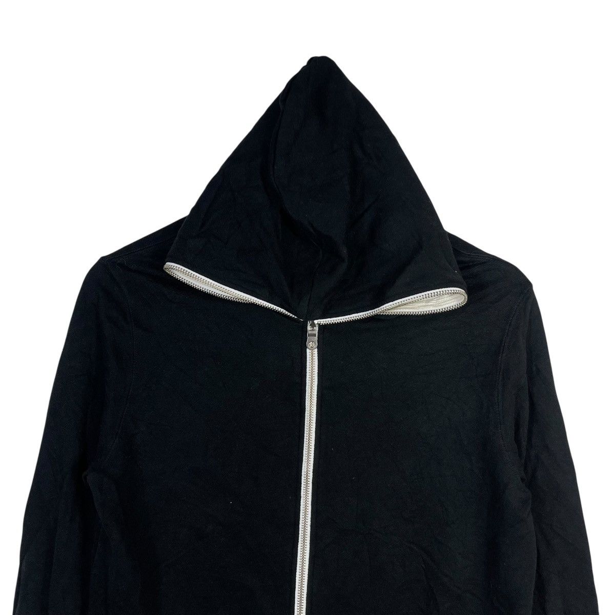 monkey time Monkey Time Long Zip Hoodie Black Minimal Japanese Size US S / EU 44-46 / 1 - 2 Thumbnail