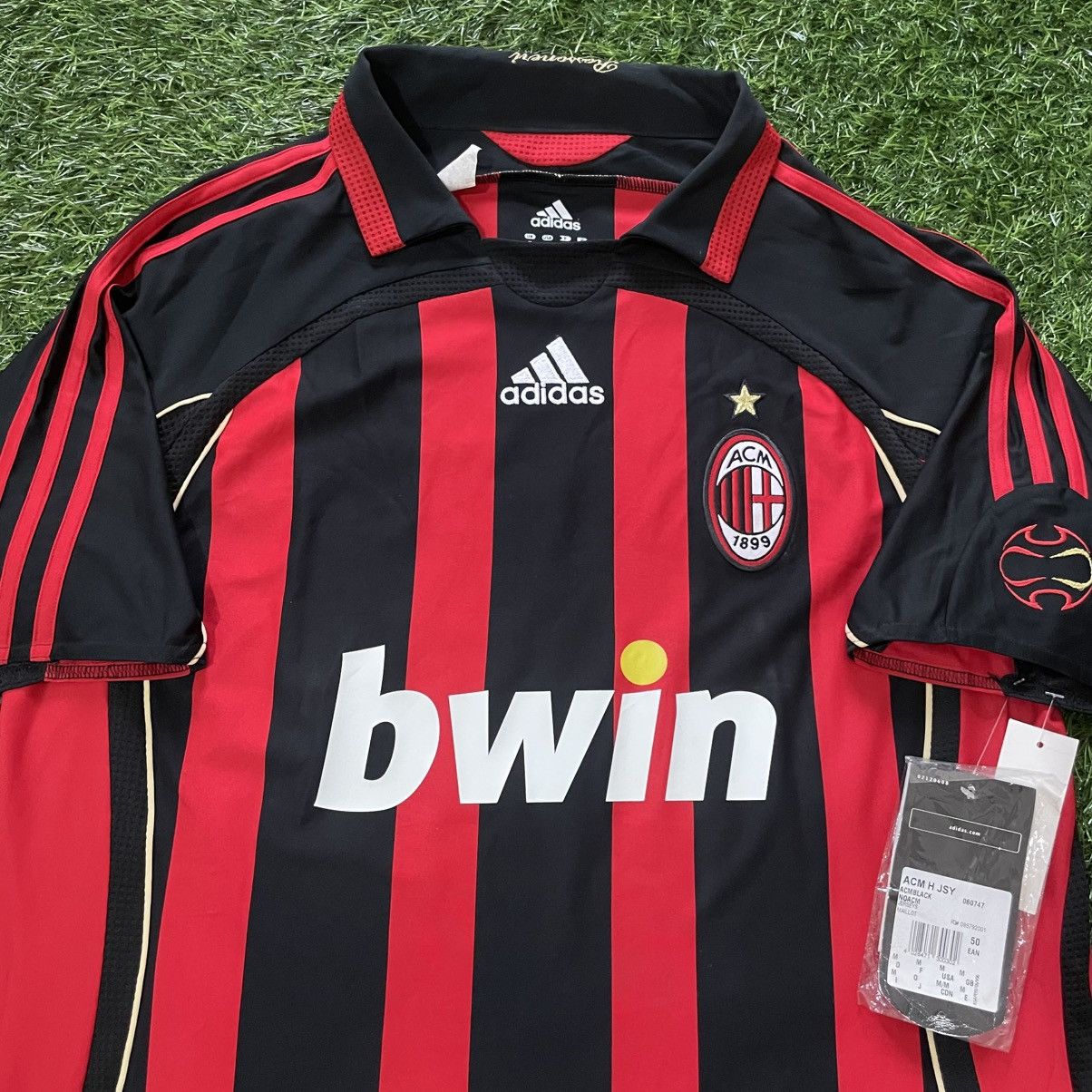 Adidas Adidas Ac Milan Home 2006-07 Kaka #22 BNWT Soccer Jersey Size US M / EU 48-50 / 2 - 2 Thumbnail