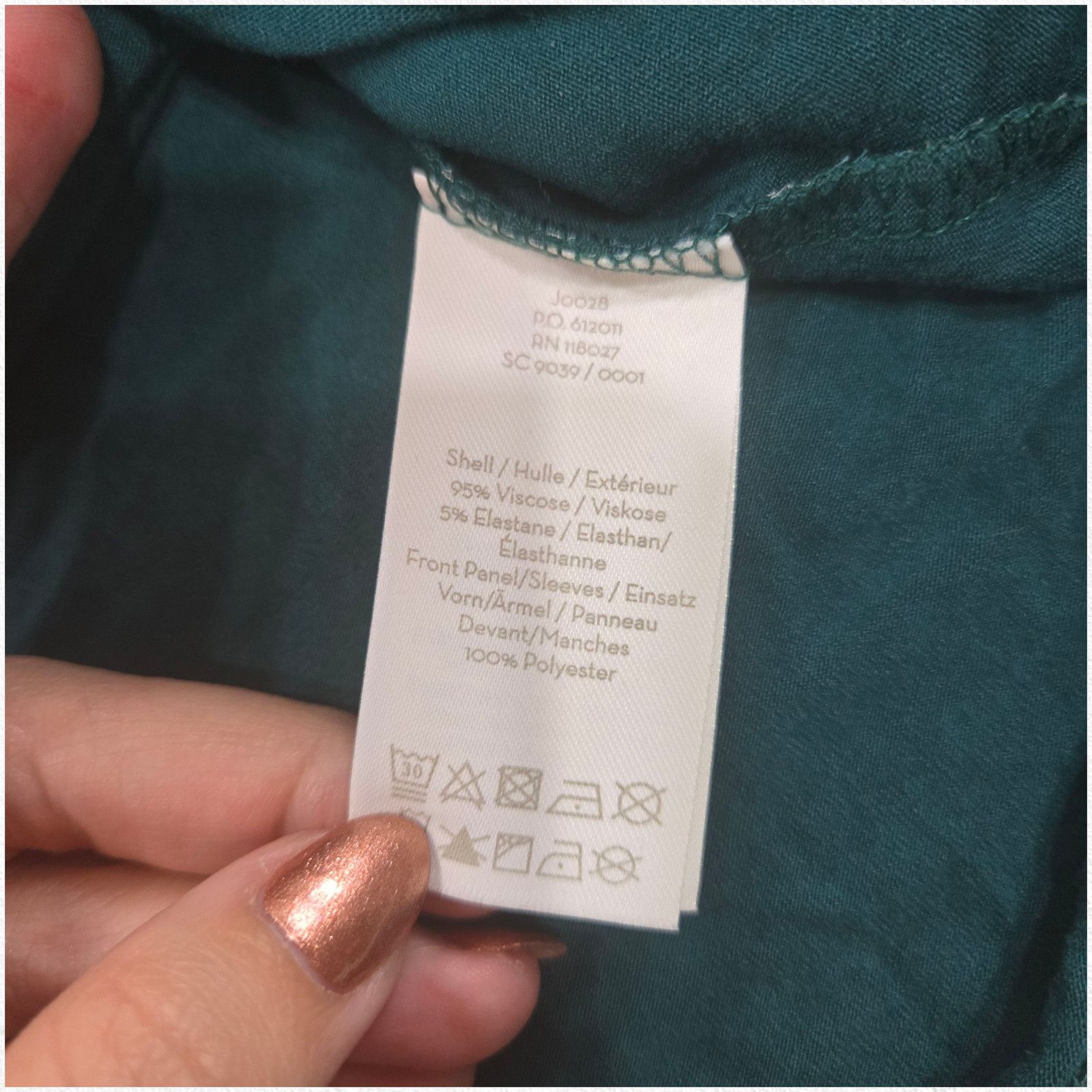 Boden Boden Teal Polka Dot Blouse Sheer Long Sleeves Blouse Size 2 Size XS / US 0-2 / IT 36-38 - 6 Thumbnail