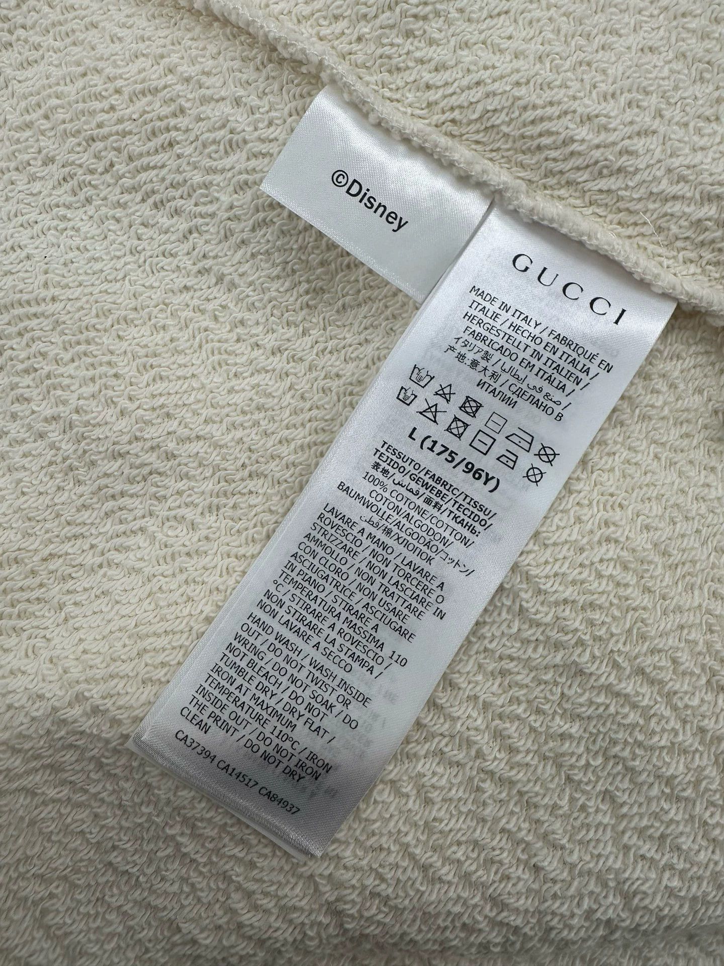 Gucci GUCCI x Disney Mickey Mouse white unisex crewneck sweatshirt Size L / US 10 / IT 46 - 9 Thumbnail