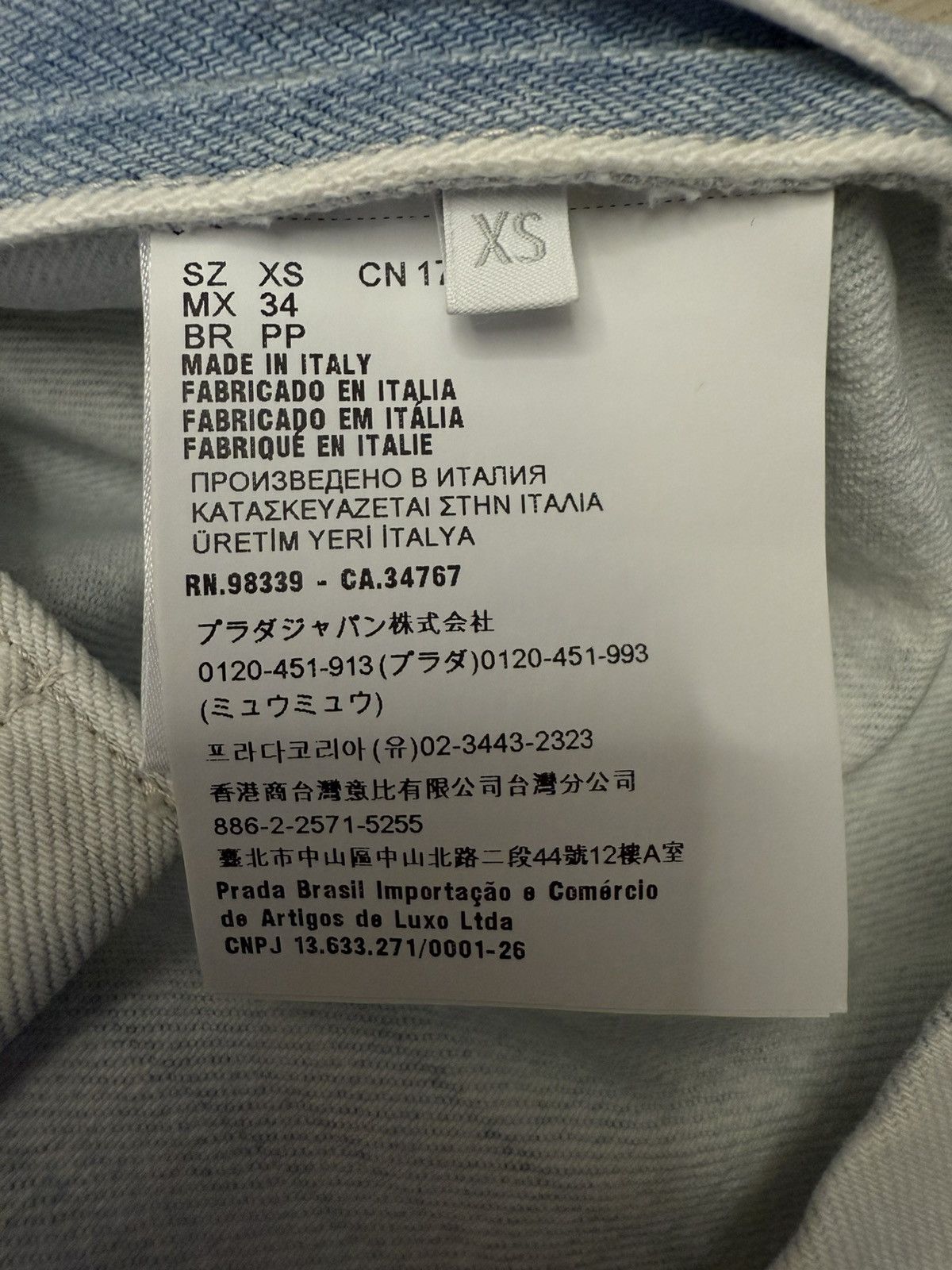 Prada Prada washed dyed denim shirt Size US XS / EU 42 / 0 - 9 Thumbnail