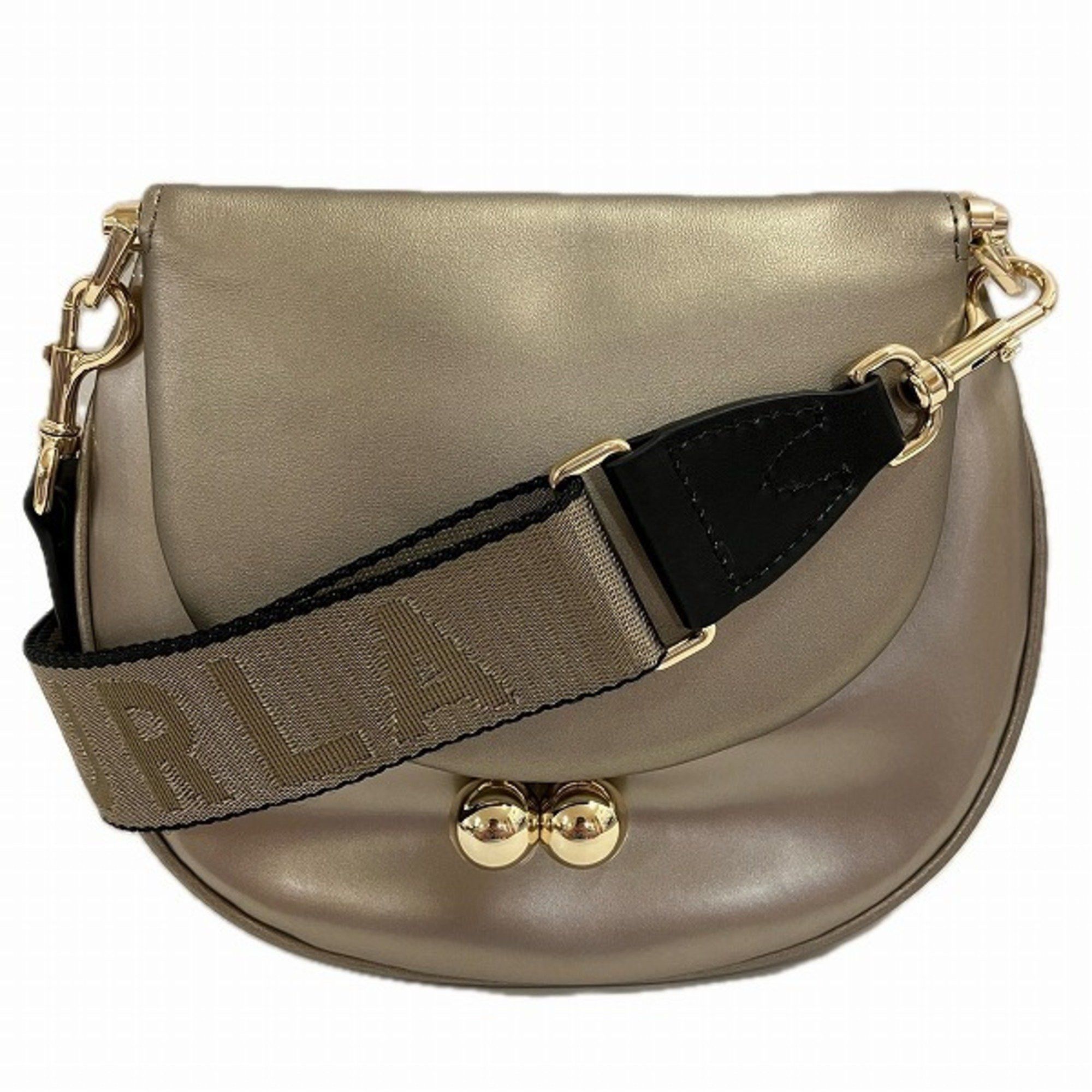 Furla FURLA Leather Gold x Beige Shoulder Bag for Women Size ONE SIZE - 1 Thumbnail
