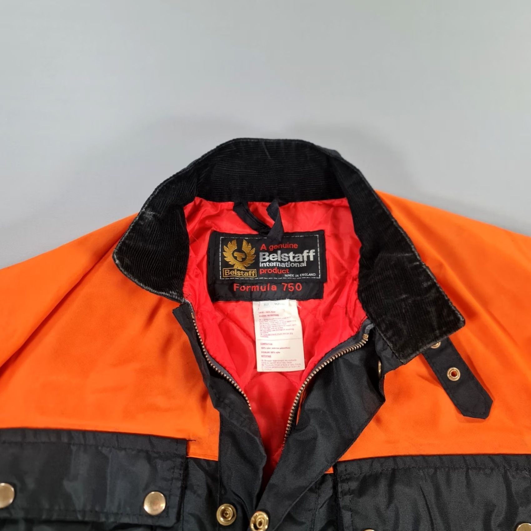 Belstaff Belstaff Mens Jacket Small Black Orange Classic Trailmaster Formula 750 Belted Size US S / EU 44-46 / 1 - 2 Thumbnail