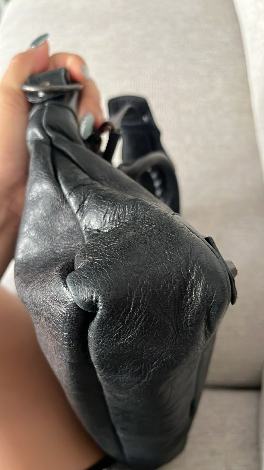 Balenciaga Balenciaga "The First" 2005 Black Chevre Leather Size ONE SIZE - 13 Thumbnail