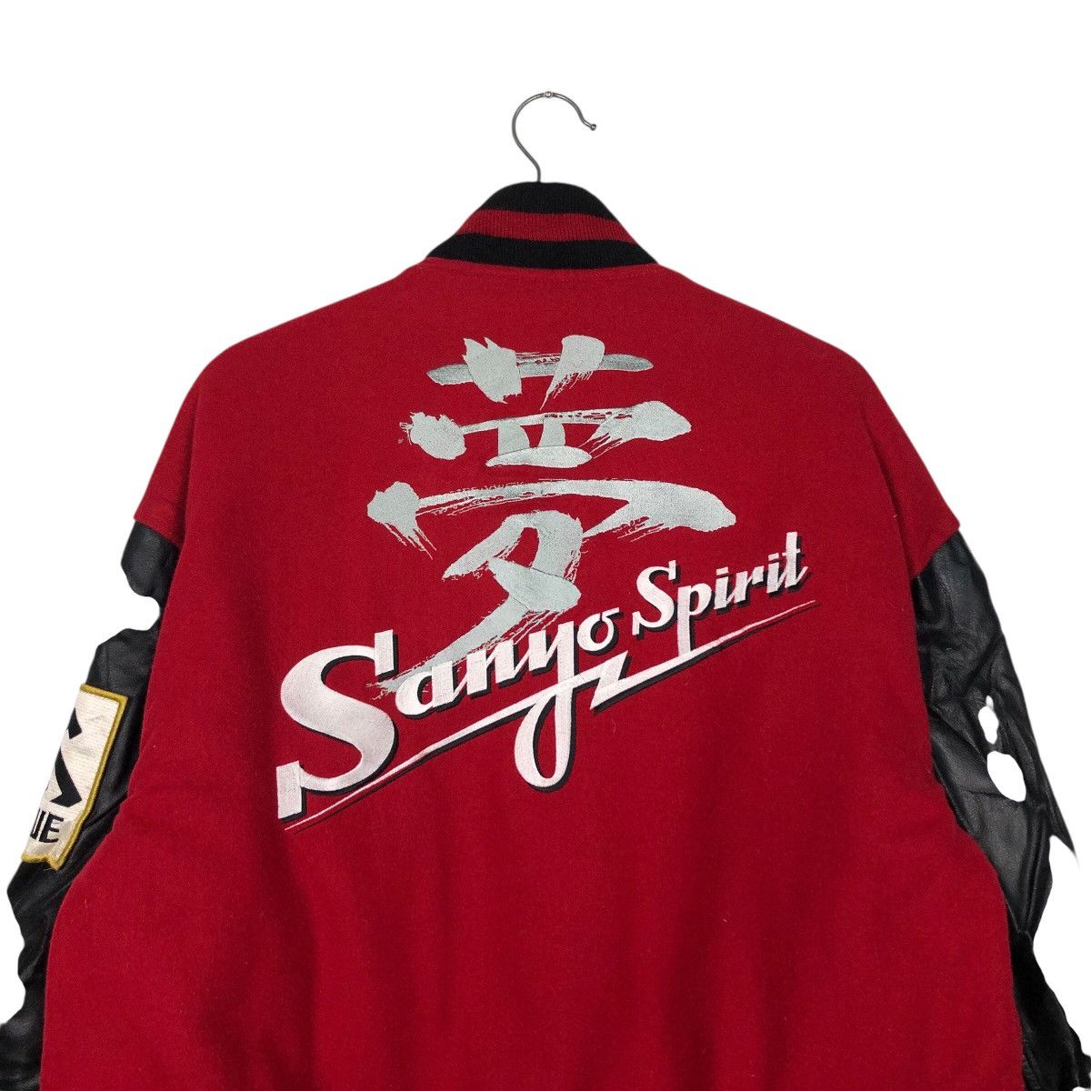 Japanese Brand 📌Vintage Varsity Leather Jacket Wild Knight Embroidery Size US L / EU 52-54 / 3 - 11 Thumbnail