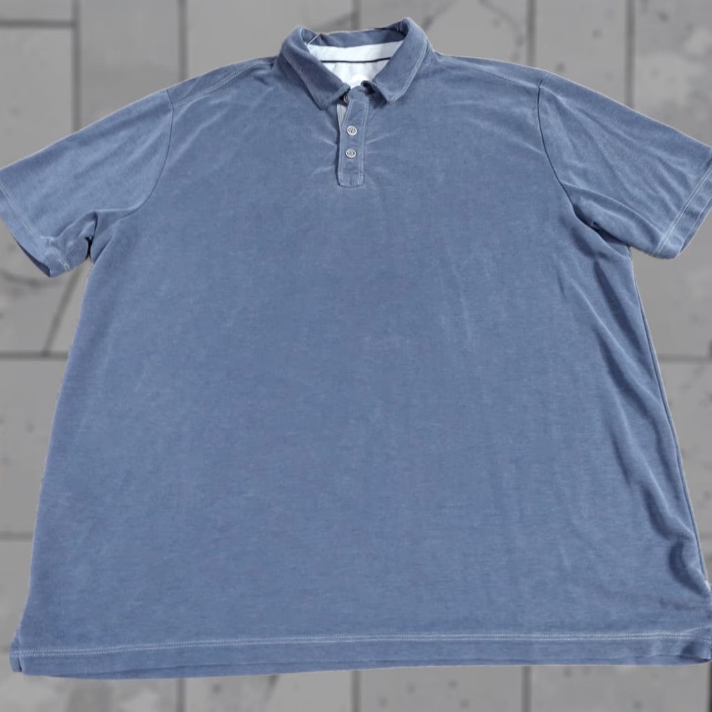 Tommy Bahama Tommy Bahama Polo Shirt 2XL Blue Solid Lyocell Polyester Polo Shirt Mens 2XL Blue Solid Size US XXL / EU 58 / 5 - 1 Thumbnail