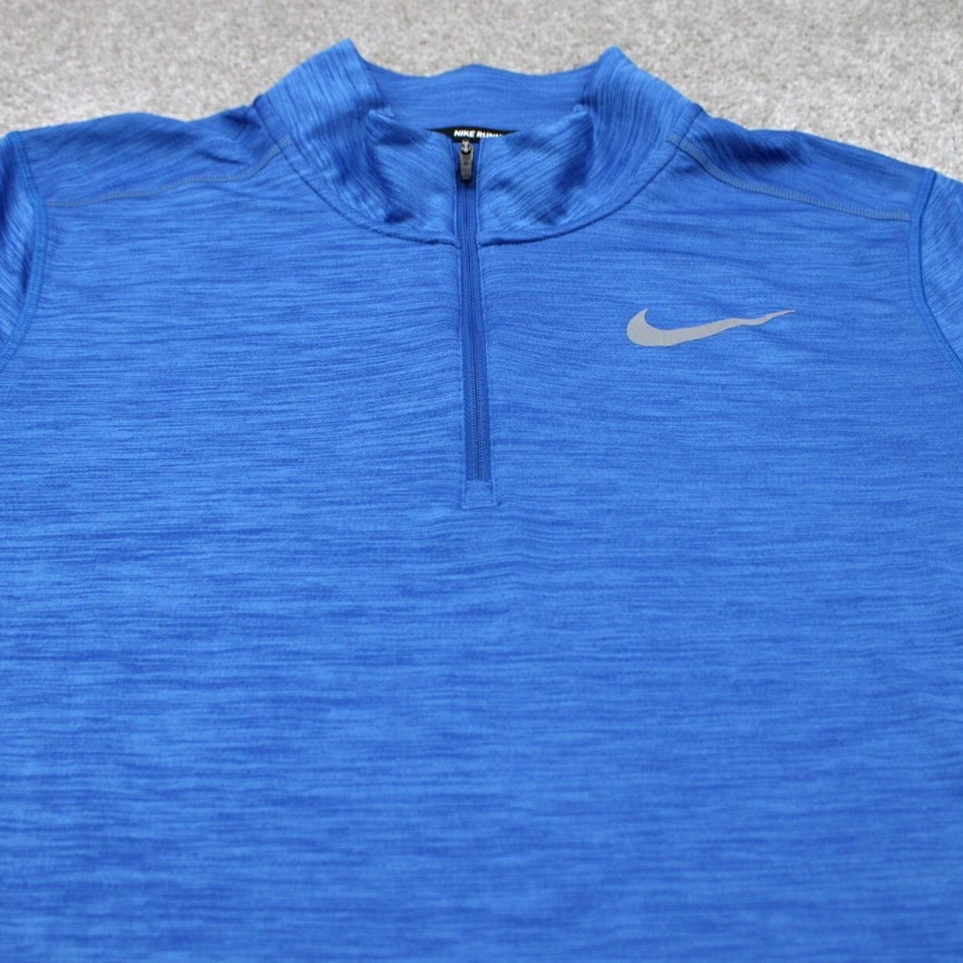 Nike Nike Pacer Sweatshirt Mens Large Blue Dri-Fit 1/2 Zip L/S Pullover Size US L / EU 52-54 / 3 - 4 Thumbnail