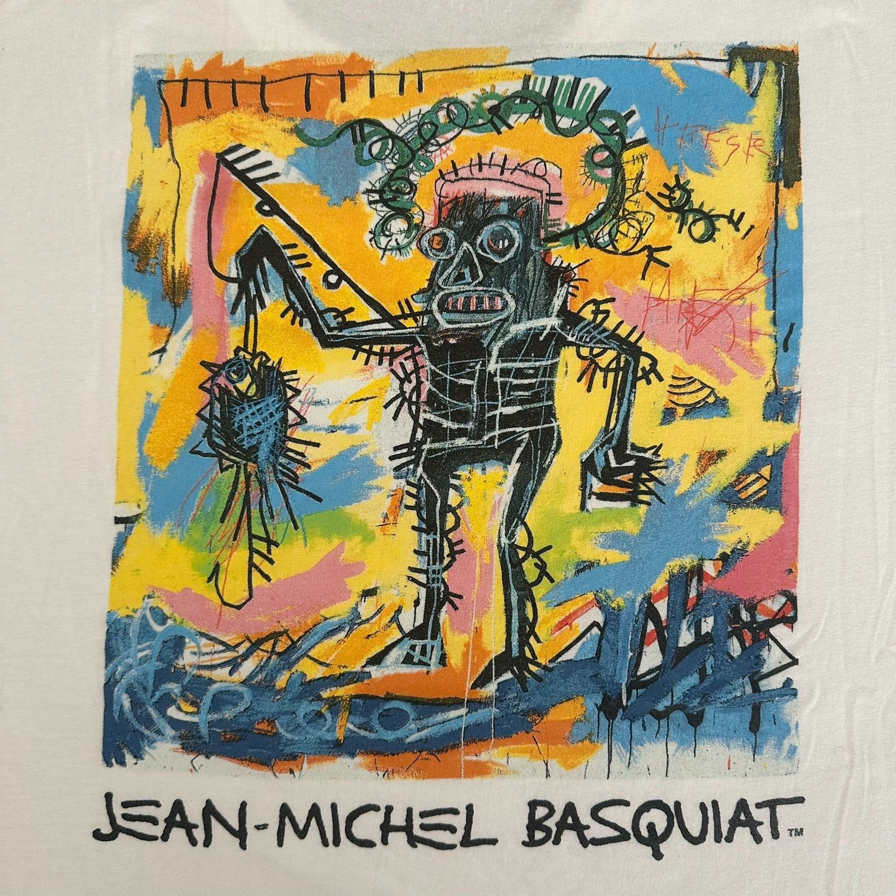 Jean-Michel Basquiat Jean Michel Basquiat Painting T-Shirt Fishing Robot Art Tee Size US XL / EU 56 / 4 - 2 Thumbnail