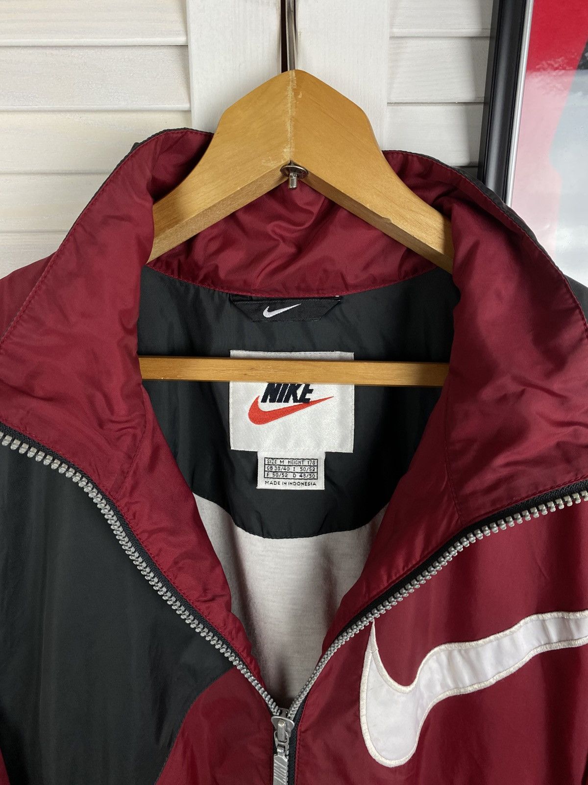 Nike Vintage 90s Zip Up Jacket Olympic Windbreaker Swoosh Nylon Size US M / EU 48-50 / 2 - 8 Thumbnail