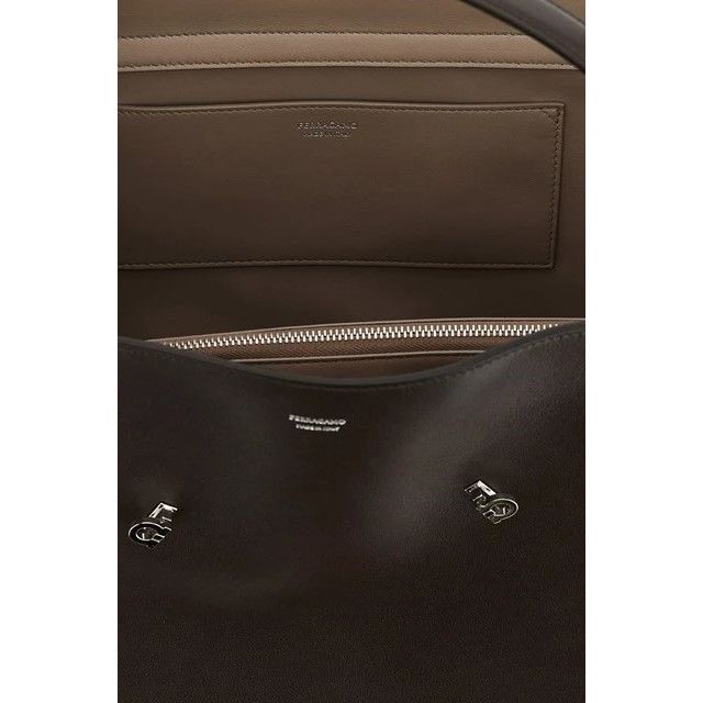 Salvatore Ferragamo FERRAGAMO Hug Soft Testa Di Moro Large Shoulder Bag New & Au Size ONE SIZE - 4 Thumbnail