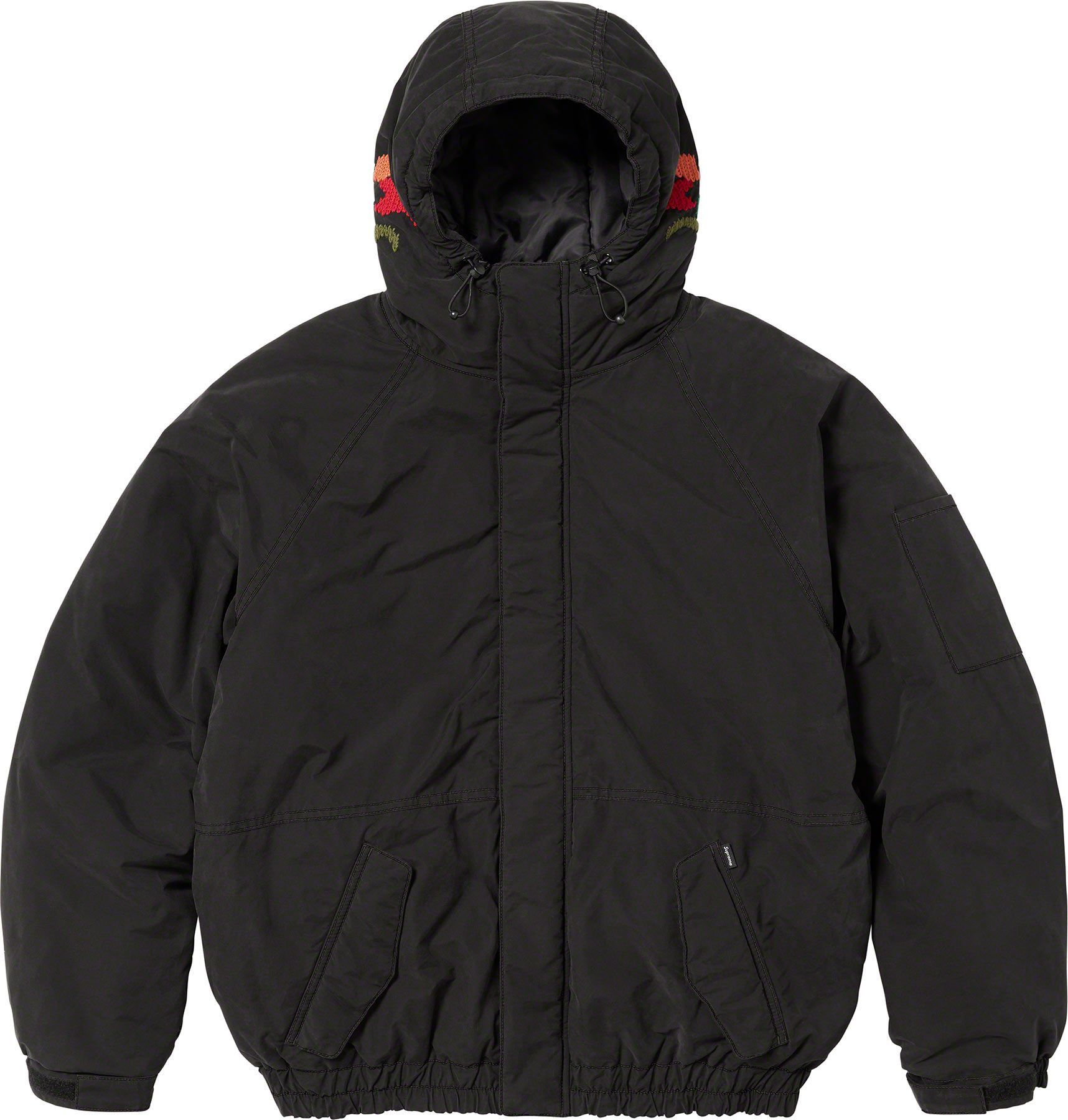 Supreme Supreme Needlepoint Hooded Jacket Black (Size XL) Size US XL / EU 56 / 4 - 2 Thumbnail