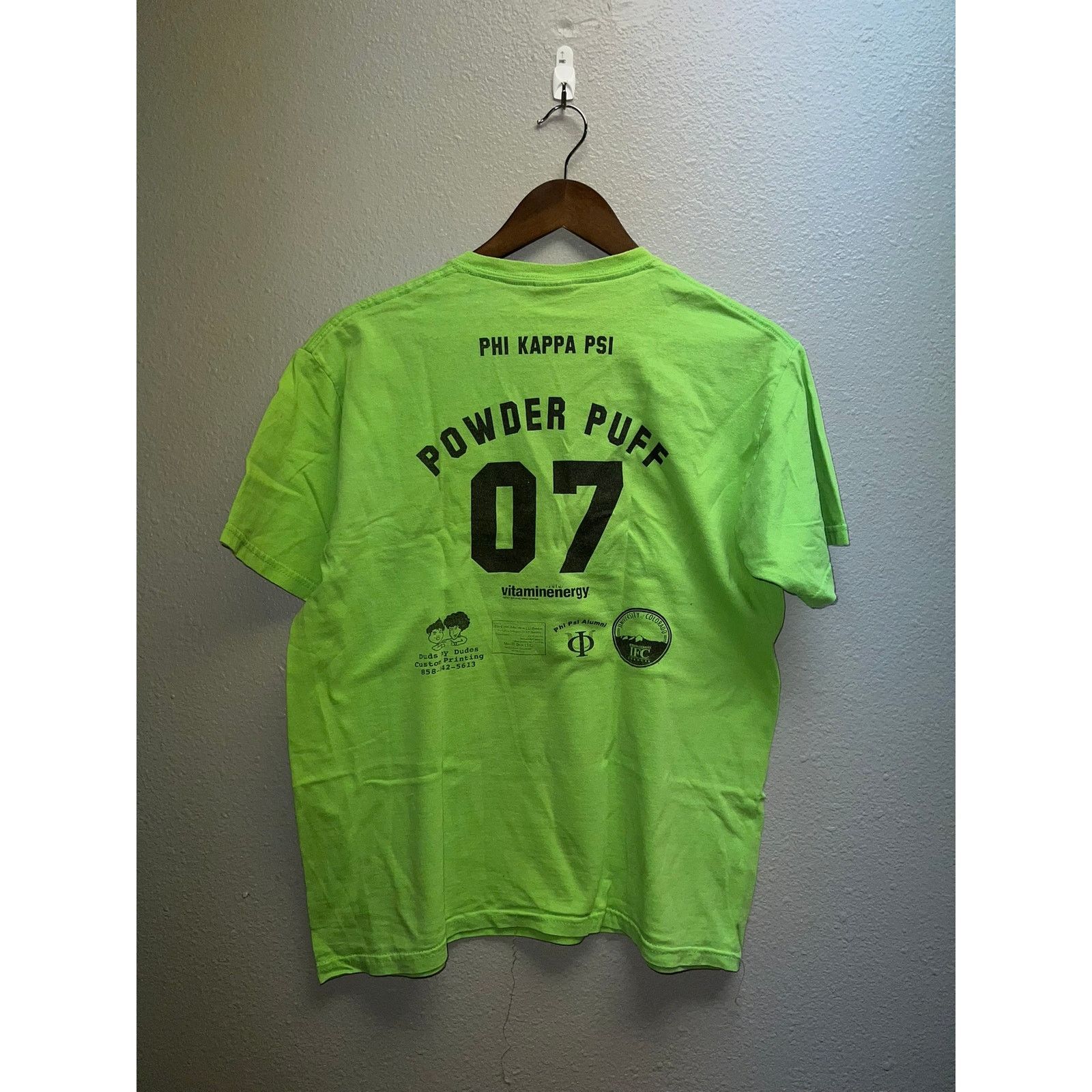 Gildan Vintage Powder Puff Shirt College Phi Kappa Psi Football Tee Size US M / EU 48-50 / 2 - 5 Thumbnail