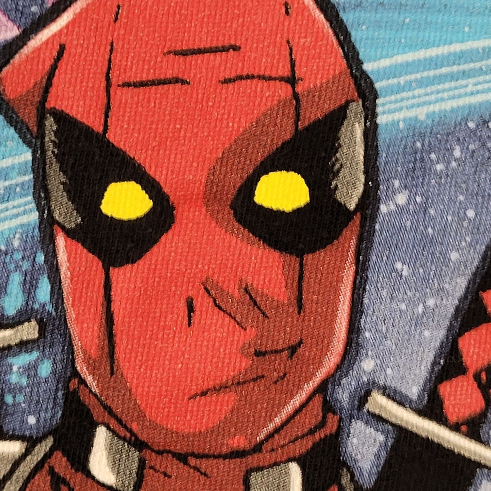 Marvel Comics Marvel-Universe Deadpool Party Shirt L/XL 23x26 Crop Black Size US XL / EU 56 / 4 - 4 Thumbnail