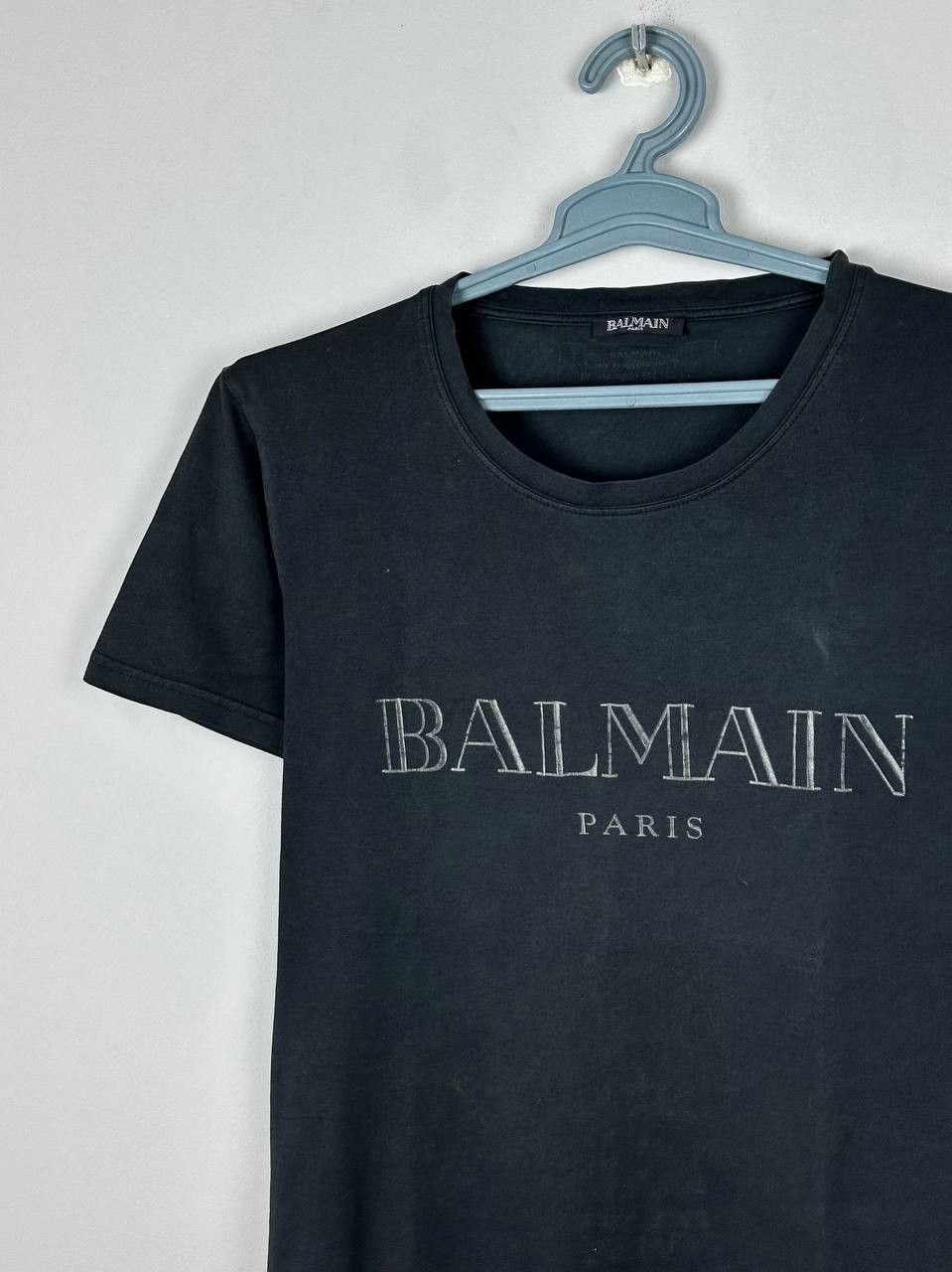Balmain Balmain Black Classic Logo T-shirt Vintage Size US S / EU 44-46 / 1 - 3 Thumbnail