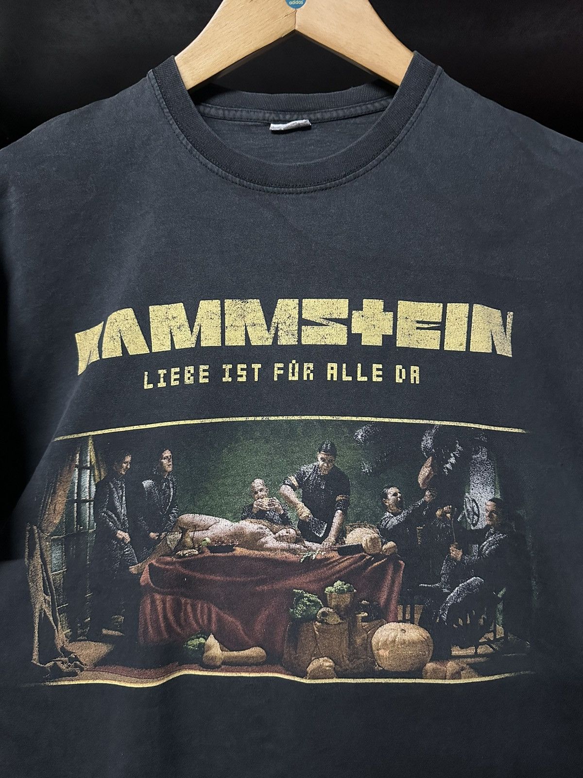 Band Tees × Vintage Thrashed Vintage Rammstein Promo Distressed Faded Tee Size US L / EU 52-54 / 3 - 2 Thumbnail