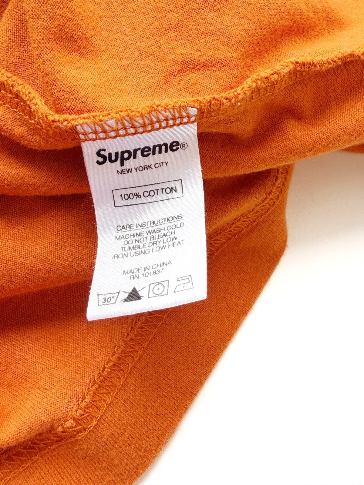 Supreme Supreme Orange Small Box Logo T Shirt Men’s Size L Size US L / EU 52-54 / 3 - 9 Thumbnail