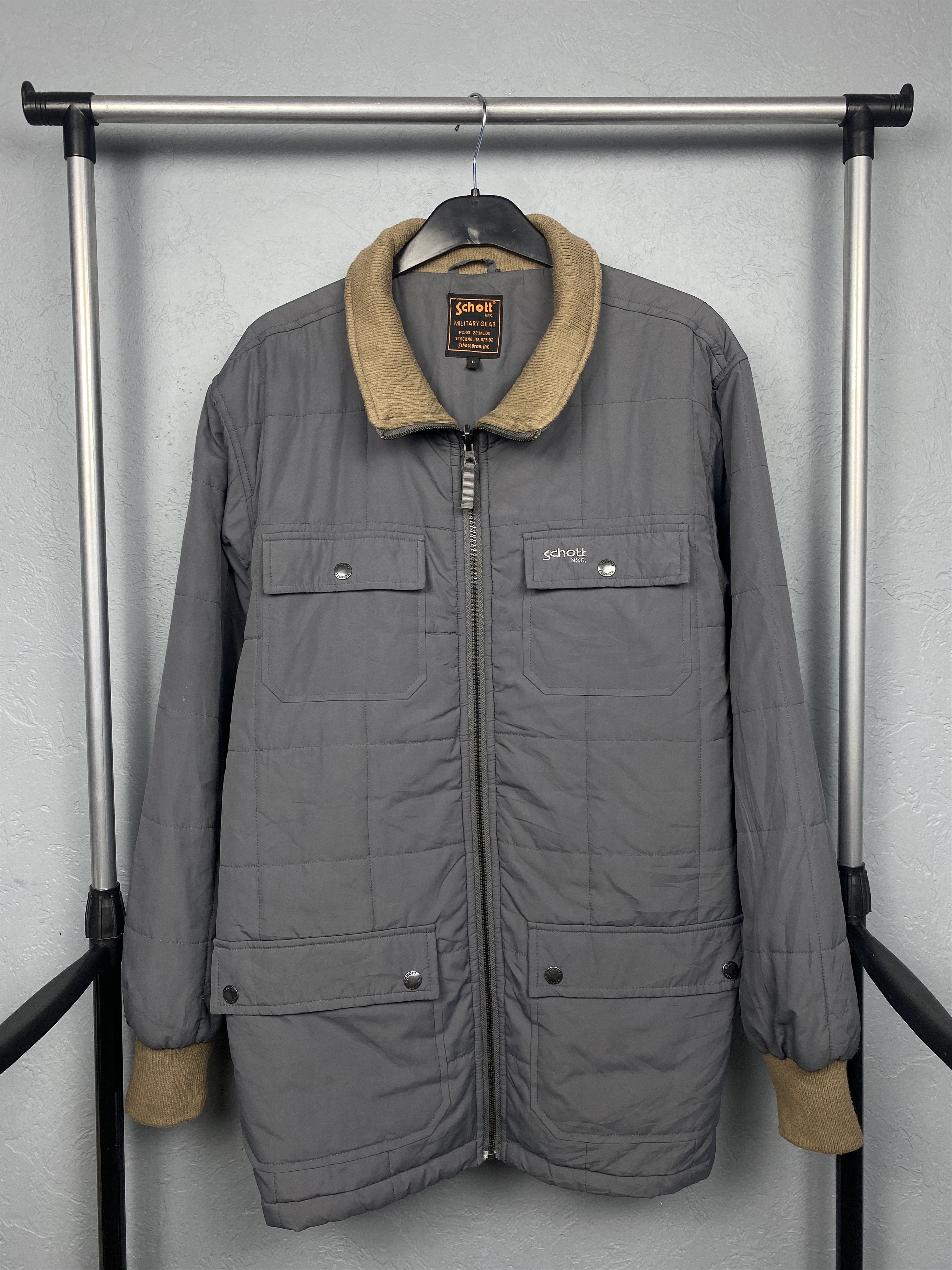 Schott Schott Vintage Military Quilted Jacket Size US L / EU 52-54 / 3 - 1 Thumbnail
