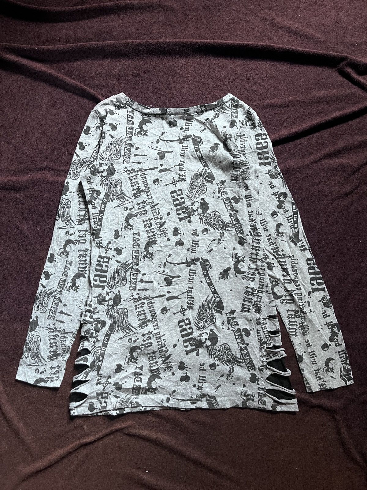 Japanese Brand Lazy Daisy Skulls poem Size US M / EU 48-50 / 2 - 4 Thumbnail