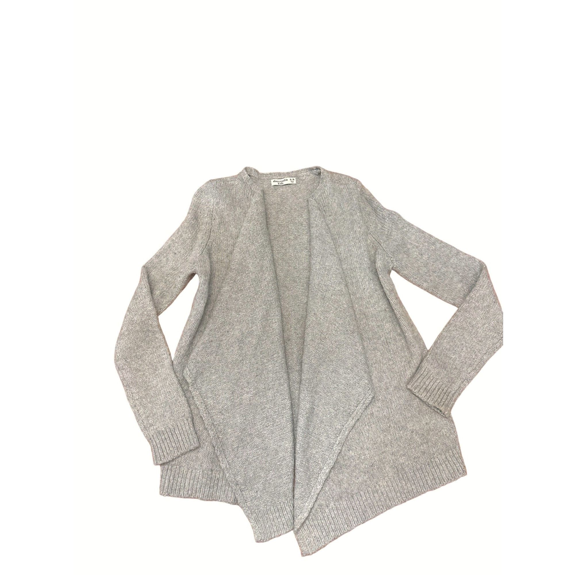 Abercrombie & Fitch Abercrombie Kids Size 15 Gray Girl Draped Waterfall Cardigan Size L / US 10 / IT 46 - 12 Thumbnail