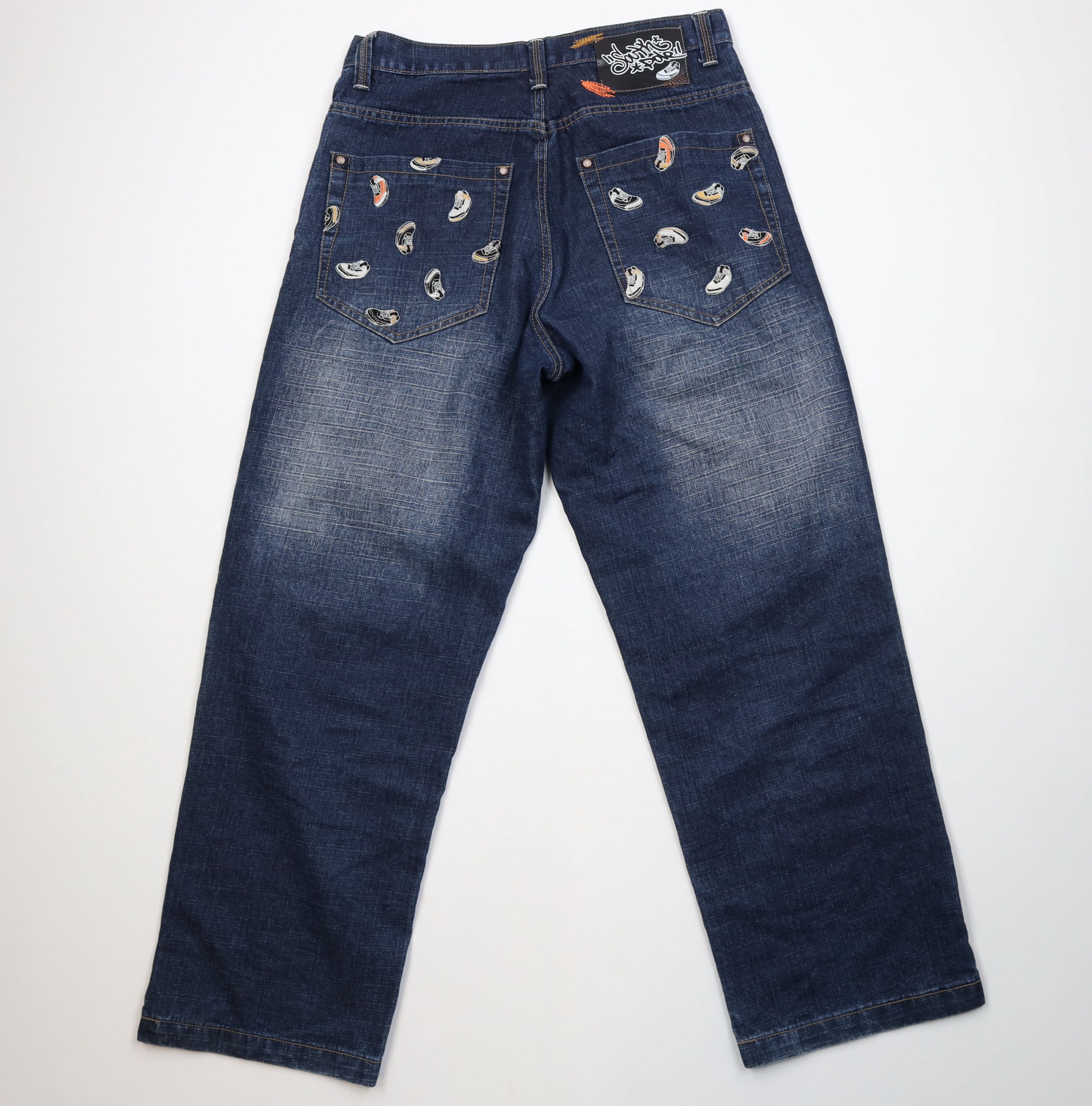 Southpole Vintage 90s Y2K Southpole Wide Leg Denim Jeans Blue Cotton Size US 34 / EU 50 - 10 Thumbnail