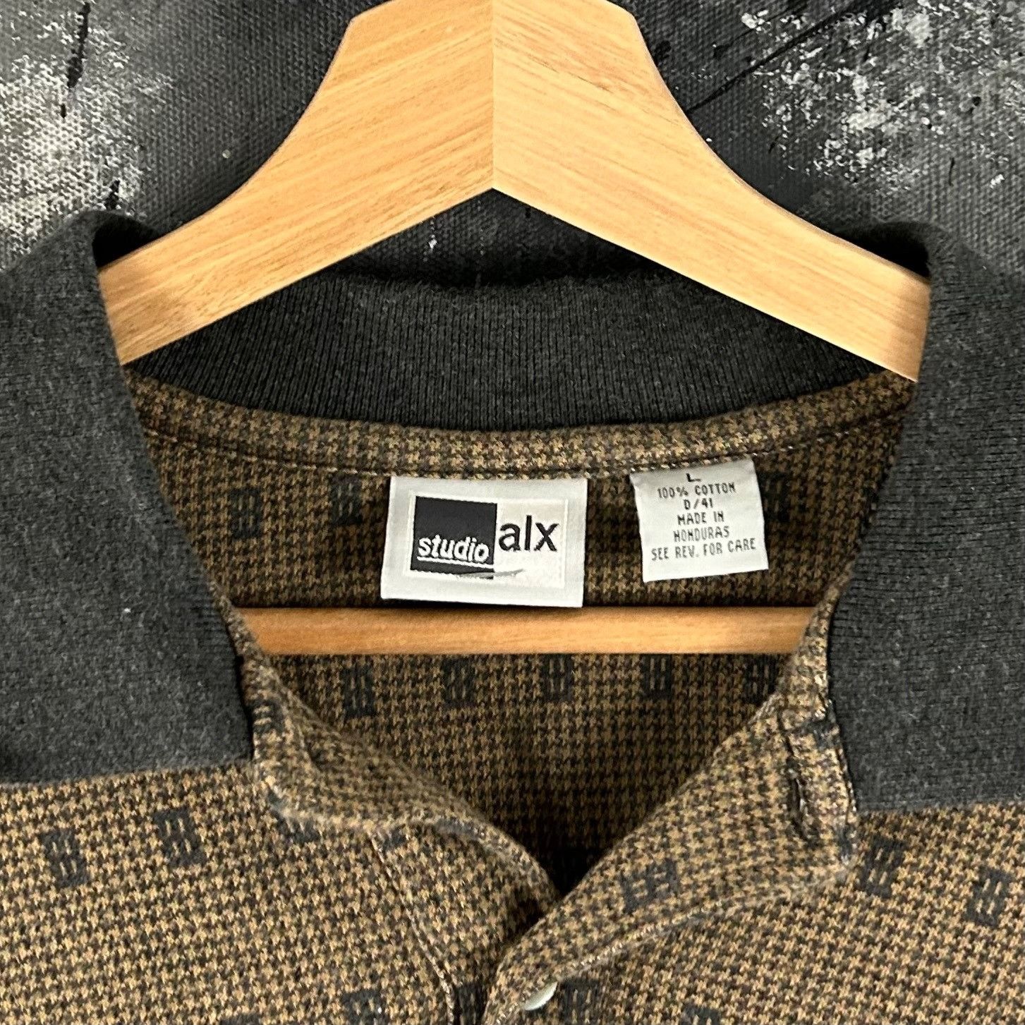 Vintage Vintage 90’s Geometric grunge rugby Size US L / EU 52-54 / 3 - 3 Thumbnail
