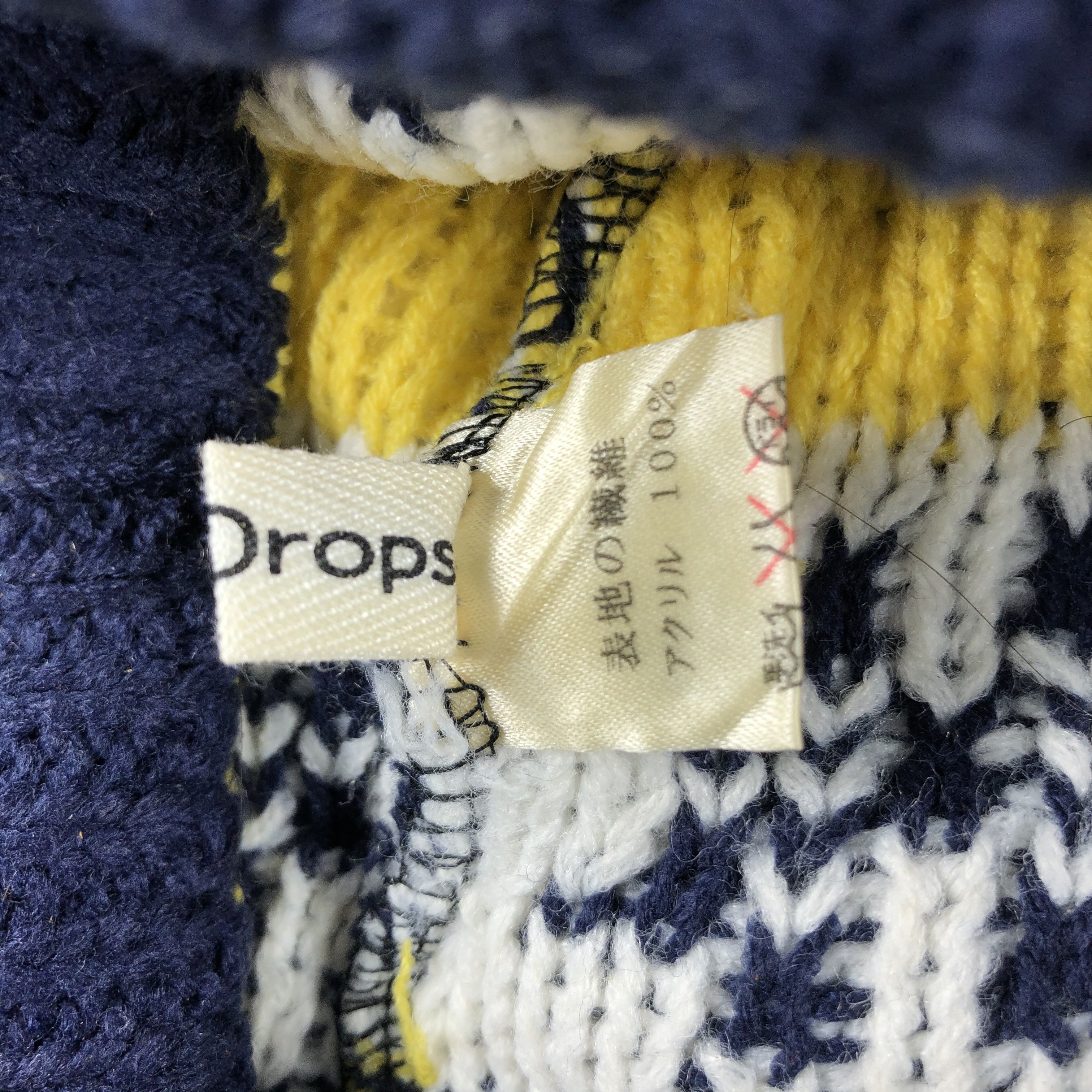 Vintage Dip Drops Stripe Beanie Snow Hat Snow Cap -D1198 Size ONE SIZE - 6 Thumbnail