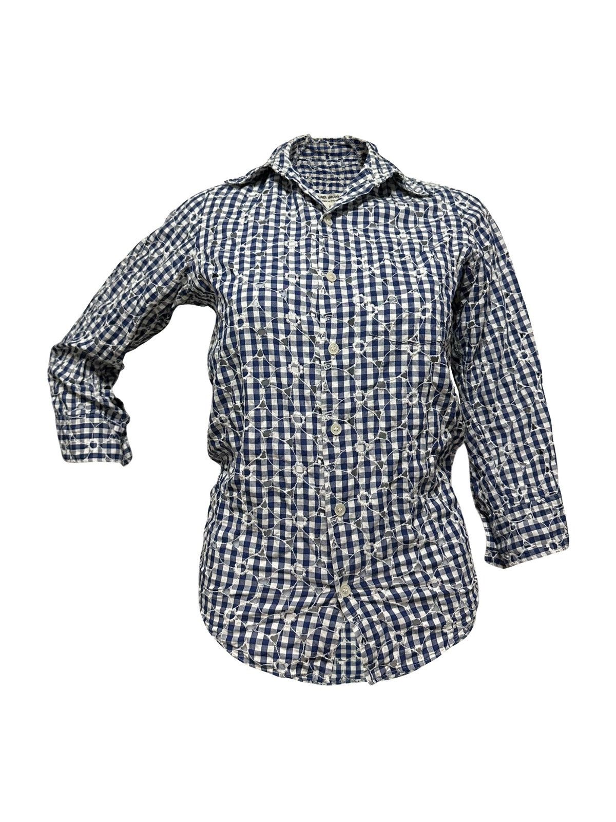 Junya Watanabe JUNYA WATANABE S/S 2009 Gingham Three-Quarter Sleeve Shirt Size S / US 4 / IT 40 - 1 Thumbnail