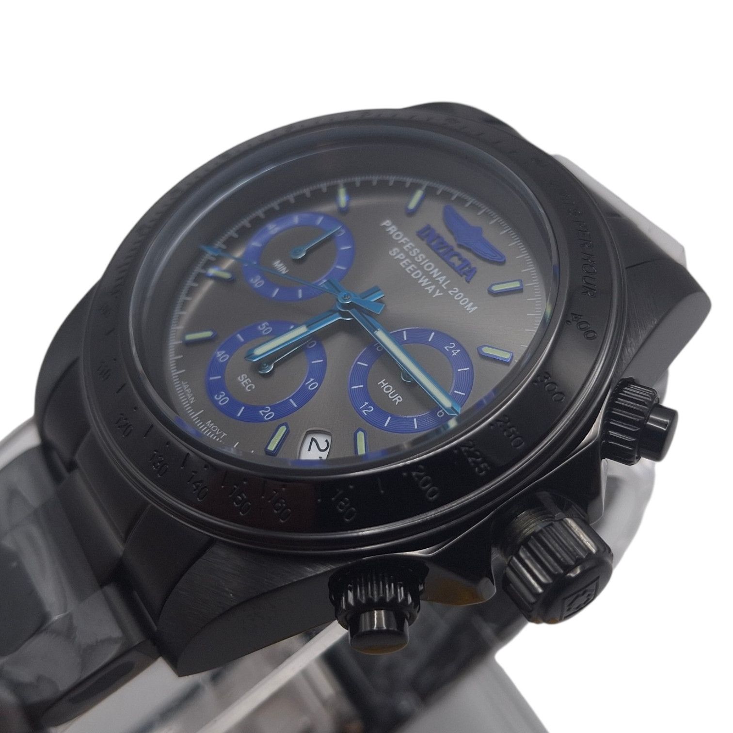 Invicta Invicta Speedway Torvane 39.5mm Black Chronograph 17313 Size 40 - 2 Thumbnail