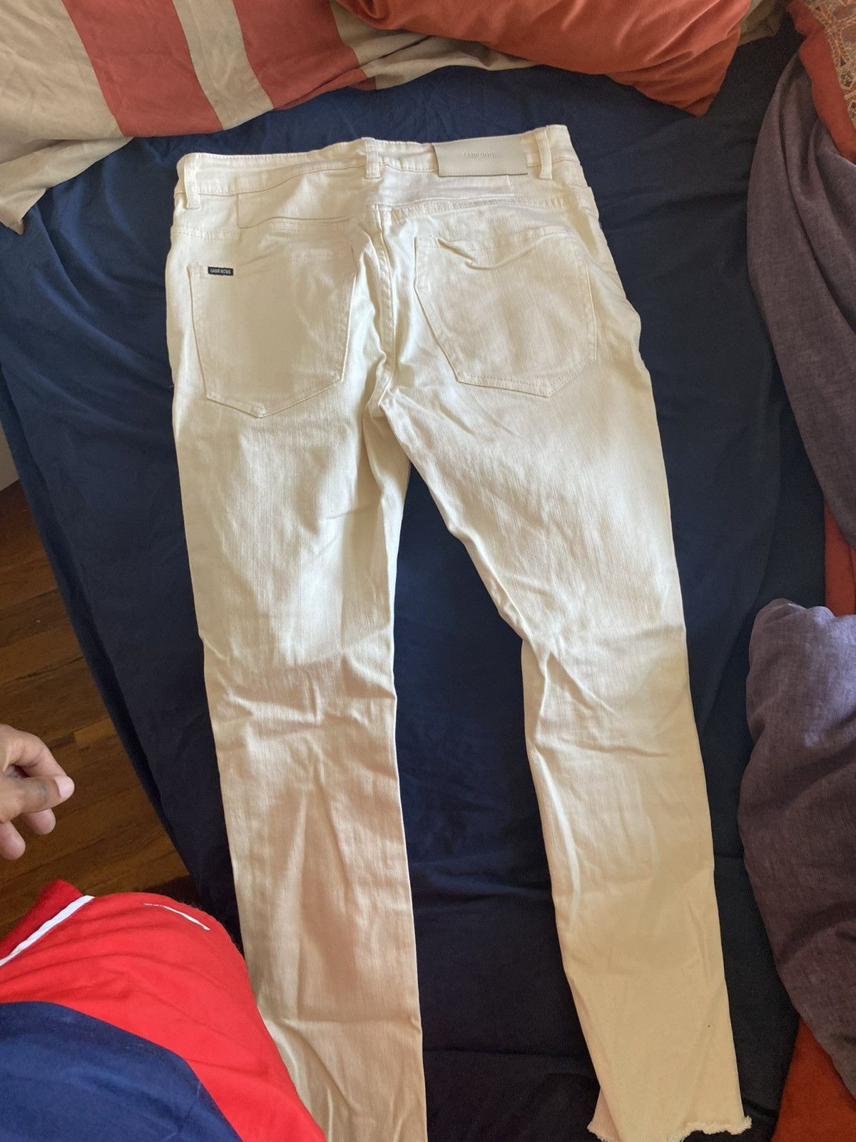 Zanerobe Zanerobe White Denim Skinny Jeans (Size 29) Size US 29 - 3 Thumbnail