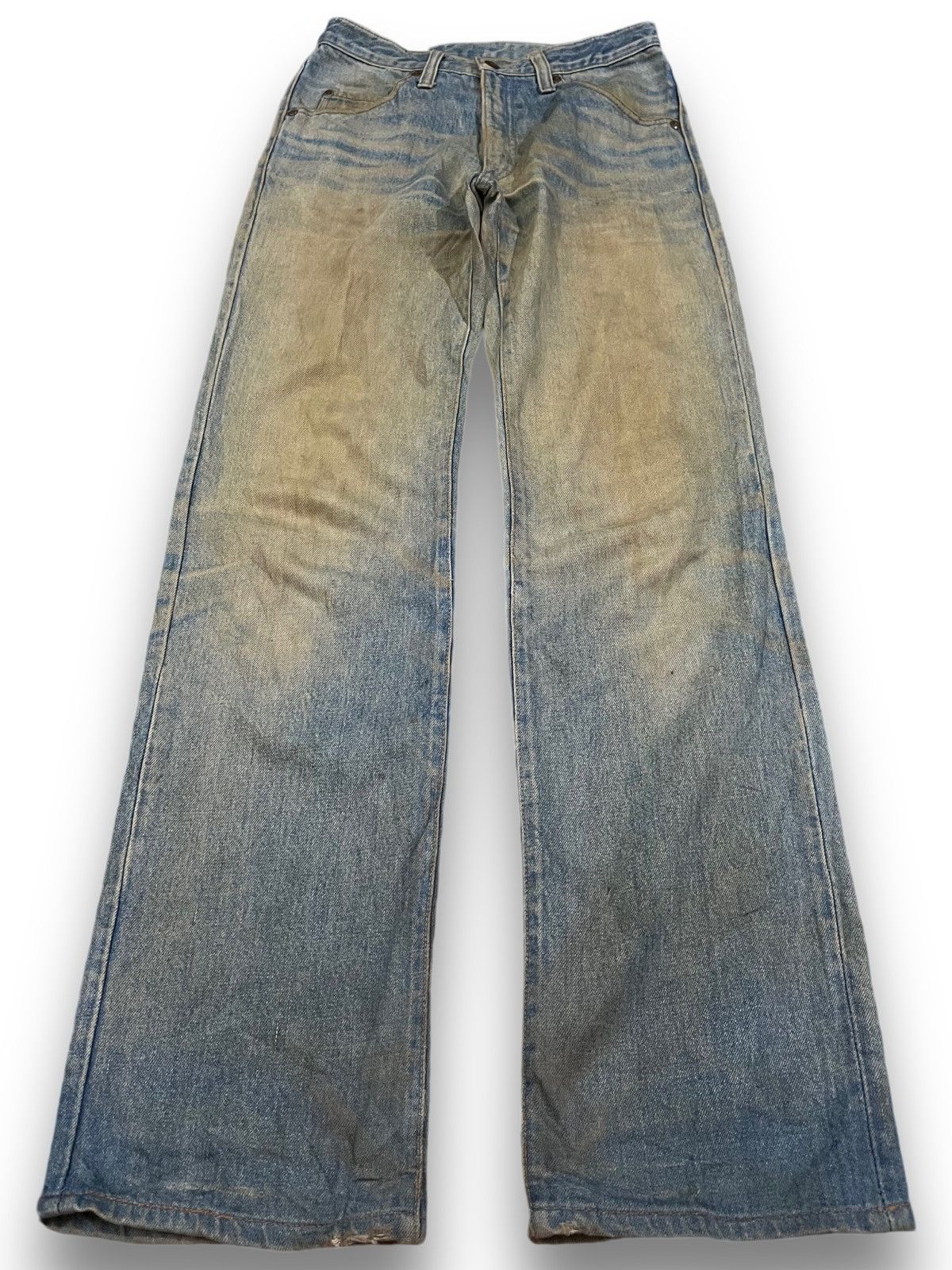 Le Grande Bleu (L.G.B.) Vintage Half Mudwash Distressed Denim Size US 28 / EU 44 - 1 Thumbnail