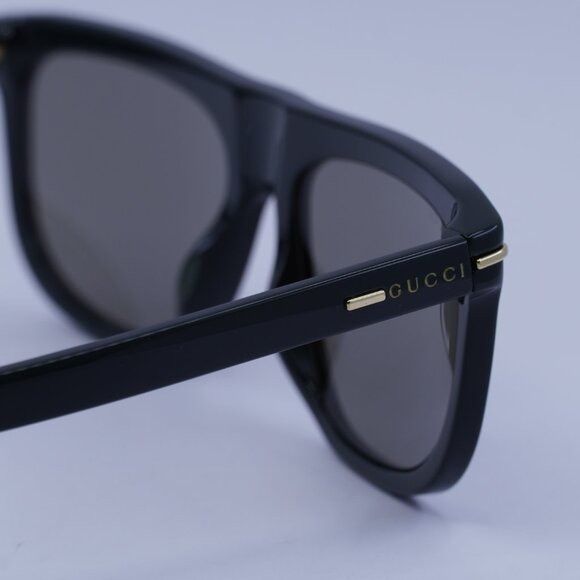 Gucci Gucci GG1726S 004 Sunglasses Shiny Green Square Frame, Brown Size ONE SIZE - 6 Thumbnail