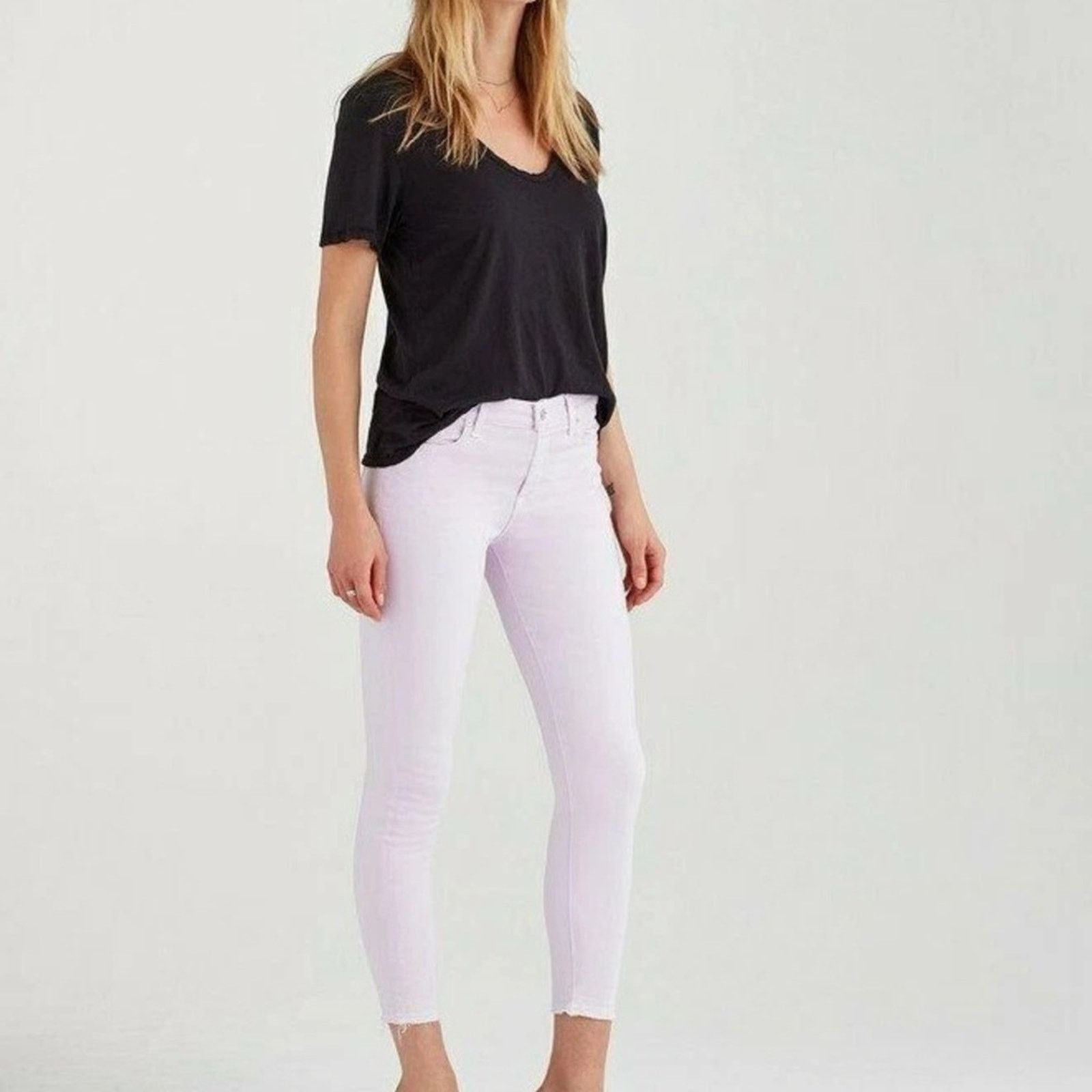 7 For All Mankind 7 For All Mankind NWT The Ankle Skinny Raw Hem Womens 28 Size 28" / US 6 / IT 42 - 1 Thumbnail