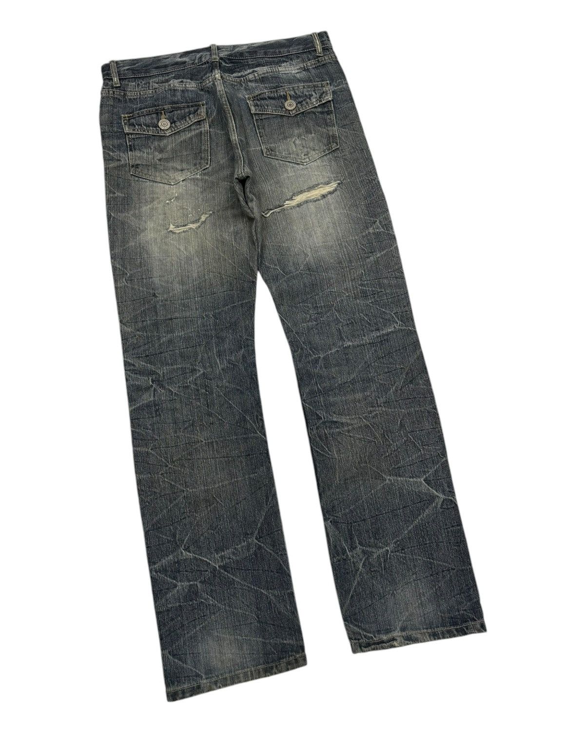 Hysteric Glamour Vintage Japanese Brand CLAWMARK Punk Denim Style Jeans Size US 35 - 4 Thumbnail