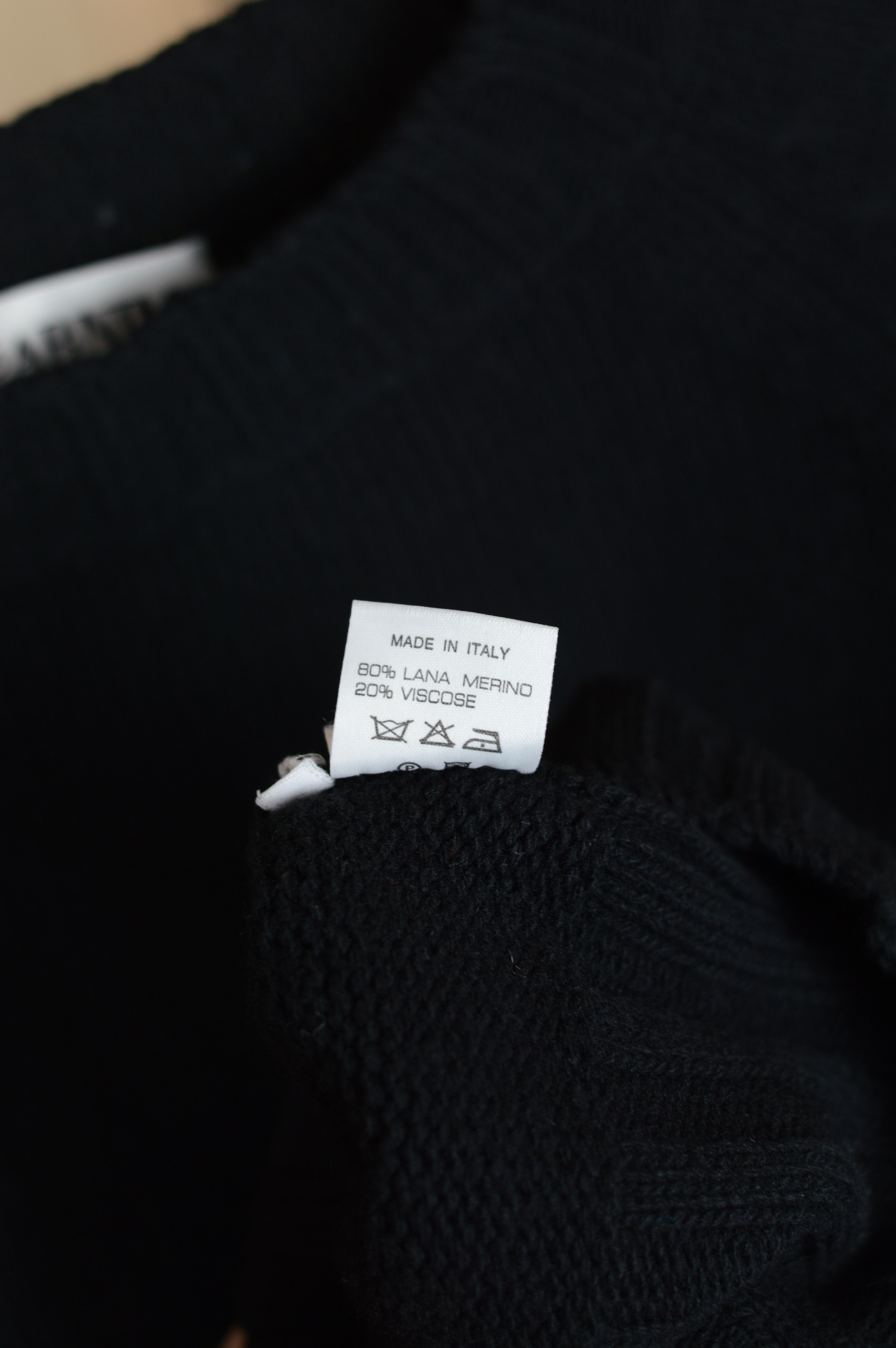 Iris von Arnim Iris von Arnim Wool Black Sweater Made in Italy Size S / US 4 / IT 40 - 7 Thumbnail