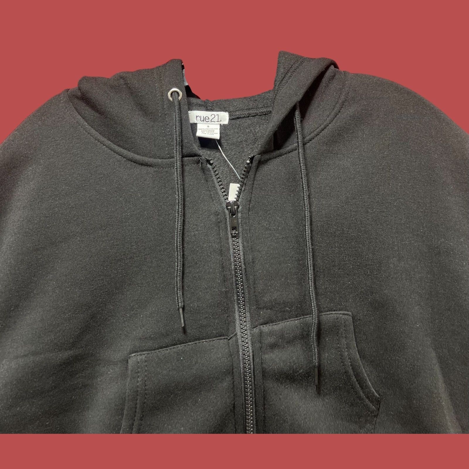 rue21 Rue 21 - Women's Long Sleeve Hooded Sweatshirt - Black - Sma Size S / US 4 / IT 40 - 10 Thumbnail