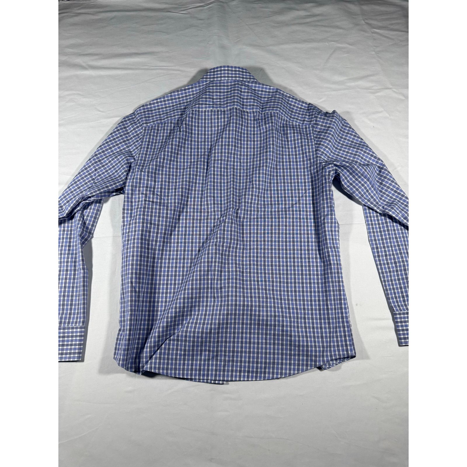 UNTUCKit UNTUCKit Men’s Shirt Large Blue Wrinkle-Free Long Sleeve Size US L / EU 52-54 / 3 - 4 Thumbnail