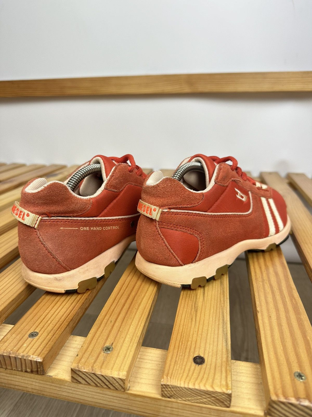 Diesel × Vintage Vintage Diesel Low Top Sneakers Avant Garde Style Y2K Size US 7.5 / IT 37.5 - 3 Thumbnail