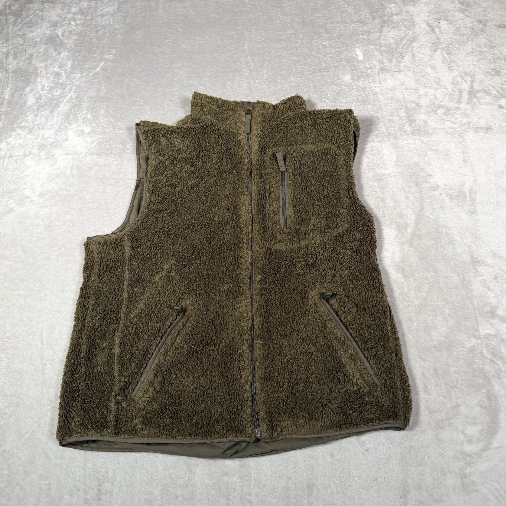 The Territory Ahead VINTAGE Territory Ahead Vest Mens Medium Green Fleece Jacket Full Zip Mock Neck Size US M / EU 48-50 / 2 - 4 Thumbnail