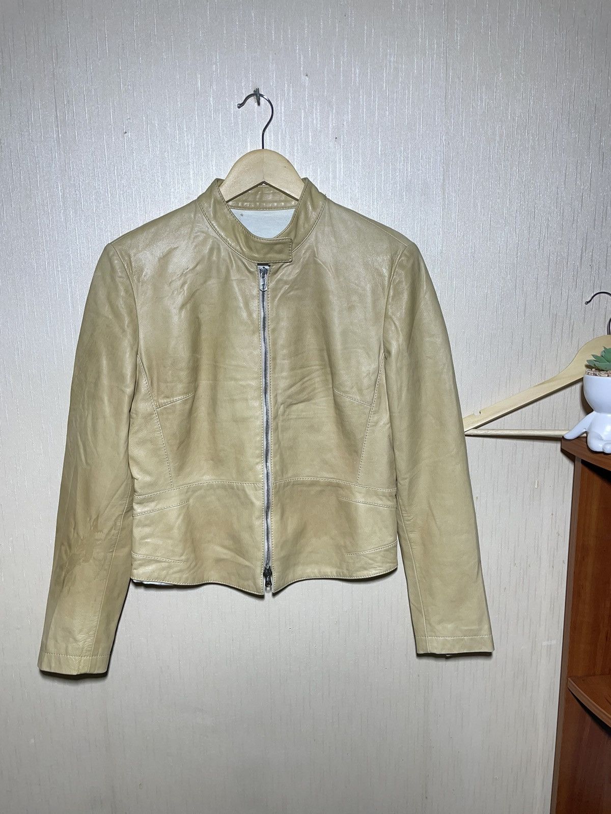 Brunello Cucinelli Brunello Cucinelli leather jacket Size L / US 10 / IT 46 - 1 Thumbnail