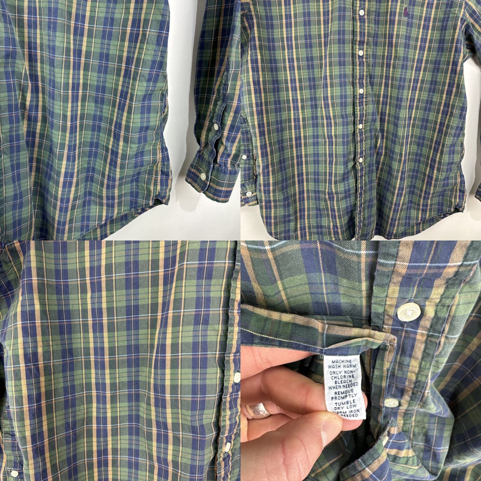 Polo Ralph Lauren VINTAGE Polo Ralph Lauren Male Classic Fit Shirt XL Plaid Long Sleeve Button-Up Shirts Size US XL / EU 56 / 4 - 8 Thumbnail