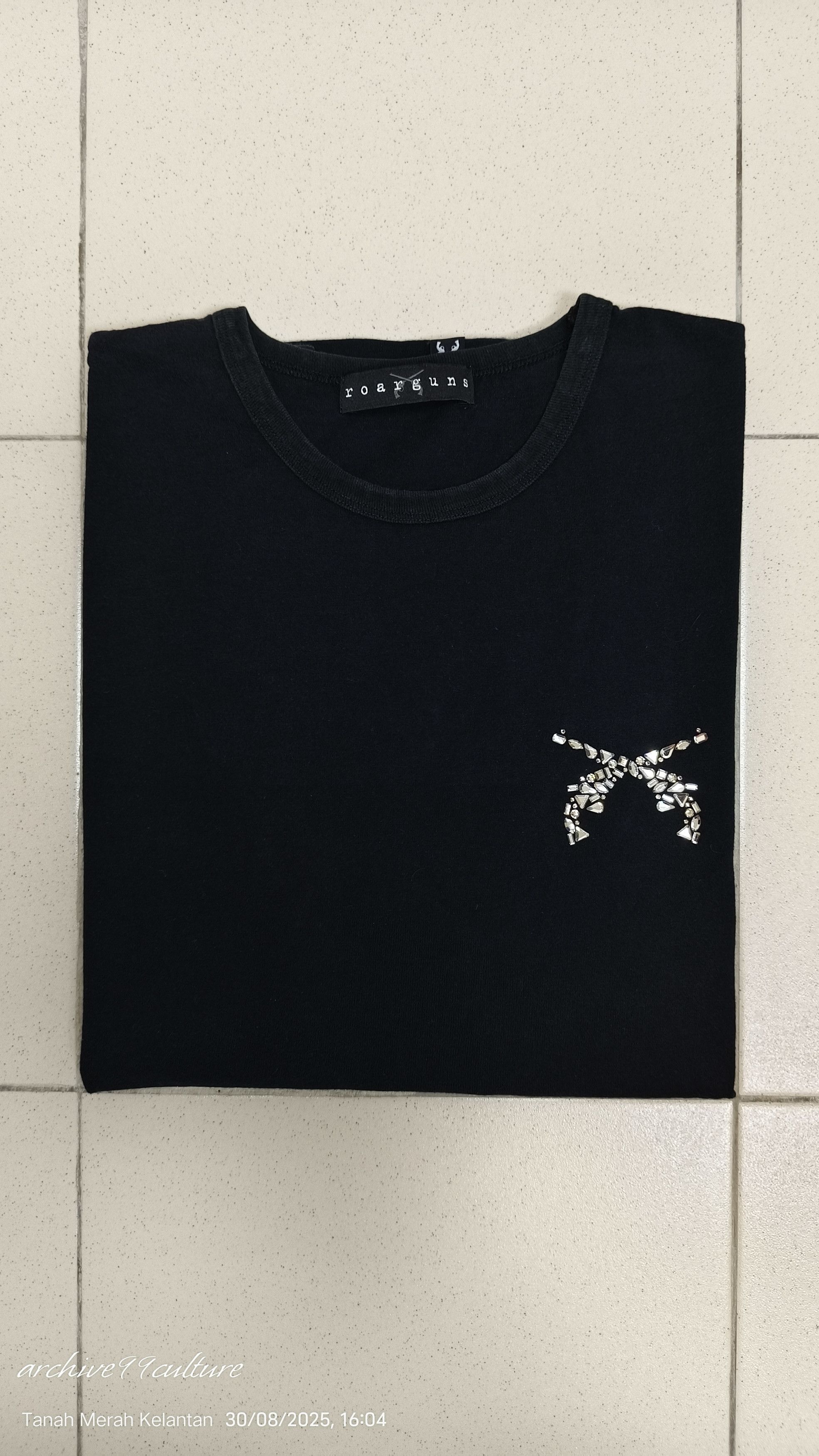 roarguns Archive FW2000 Roarguns Swarovski crystal logo's t shirt Size US L / EU 52-54 / 3 - 15 Thumbnail