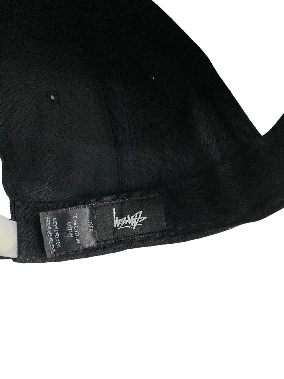 Stussy Stussy Snap back Black White Embroidery Logo Size ONE SIZE - 3 Thumbnail