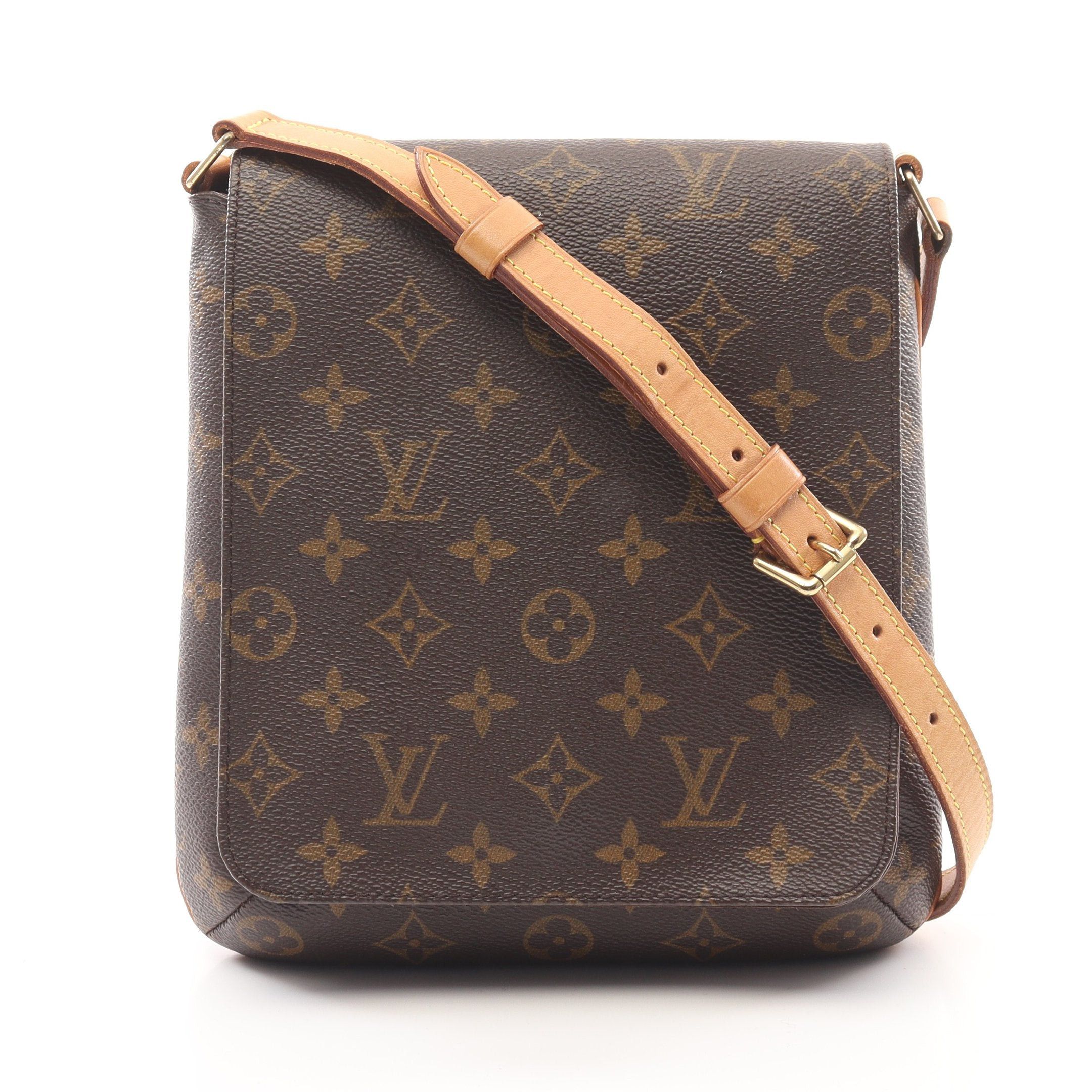 Louis Vuitton Louis Vuitton Musette Salsa Short Strap Monogram Shoulder Bag Leather Brown Size ONE SIZE - 1 Thumbnail