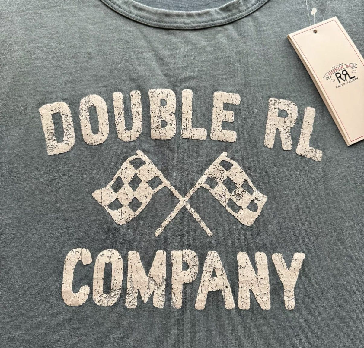 RRL Ralph Lauren RRL Ralph Lauren Double RL Racing Flag Print T-shirt K22 Size US S / EU 44-46 / 1 - 3 Thumbnail