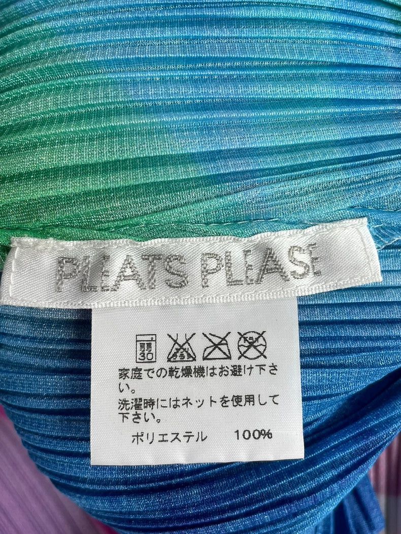 Issey Miyake Issey Miyake size:3 Blue and pink watercolor ink wash dres Size XS / US 0-2 / IT 36-38 - 3 Thumbnail