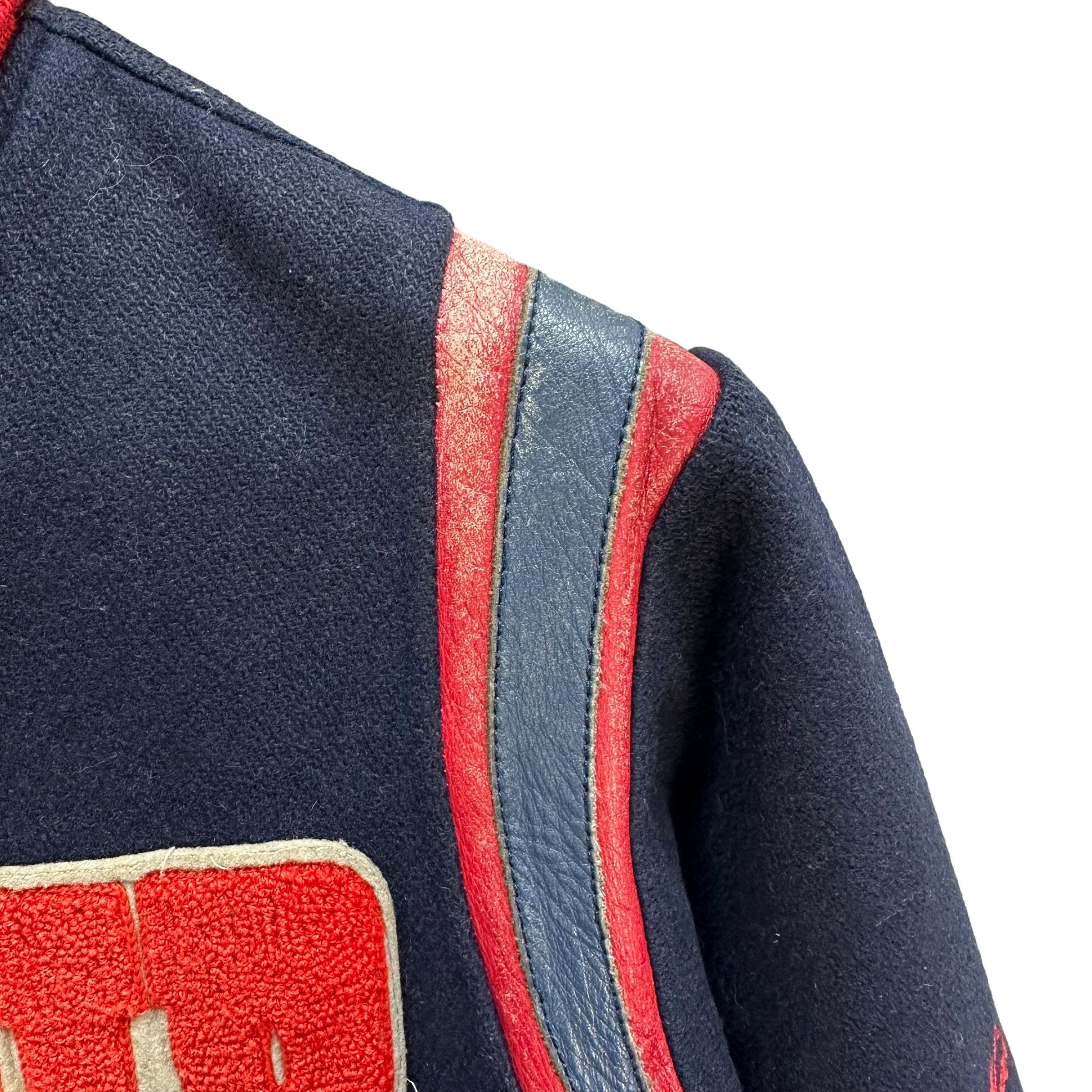 Japanese Brand Village Stone Basket Ball Logo Varsity Jacket #A31-0704 Size US M / EU 48-50 / 2 - 4 Thumbnail
