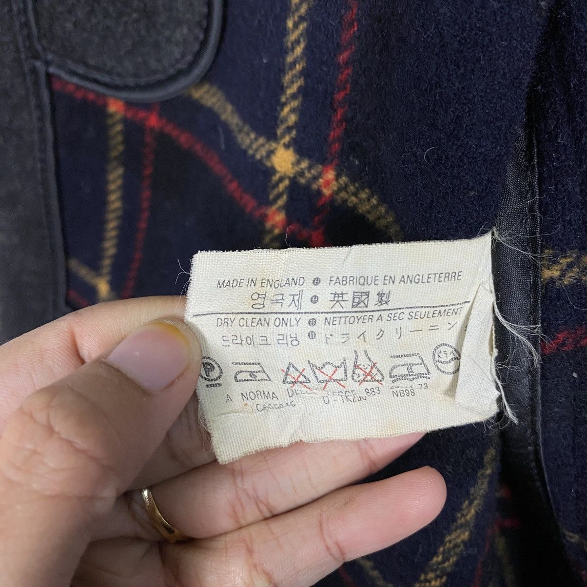 Gloverall 📌Vintage Wool Duffle Jacket Gloverall Made in England Tartan Size US M / EU 48-50 / 2 - 19 Thumbnail