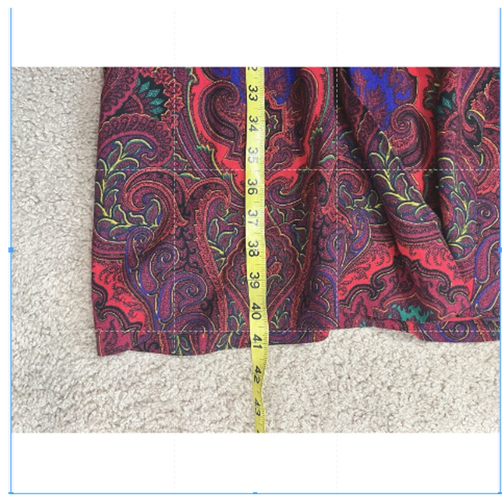 Melissa Women's Vintage Red Paisley Melissa Wrap Dress 8 Size M / US 6-8 / IT 42-44 - 8 Thumbnail