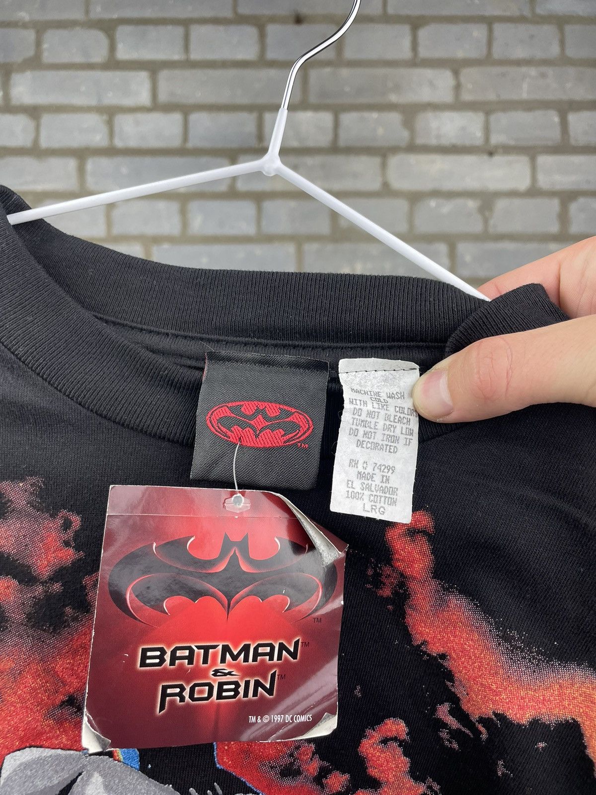 DC Comics × Vintage Batman & Robin 1997 DC Comics vintage Marvel Y2K T-shirt Size US L / EU 52-54 / 3 - 4 Thumbnail