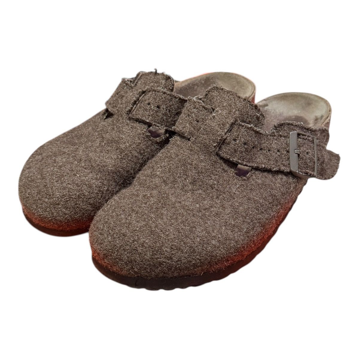 Birkenstock × Rick Owens Rick Owens Birkenstock Boston Brown Felt